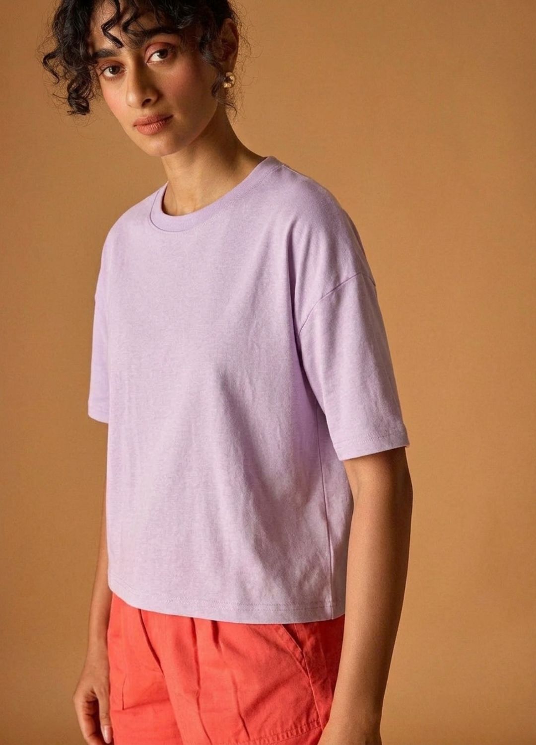 Lilac Cropped Tee