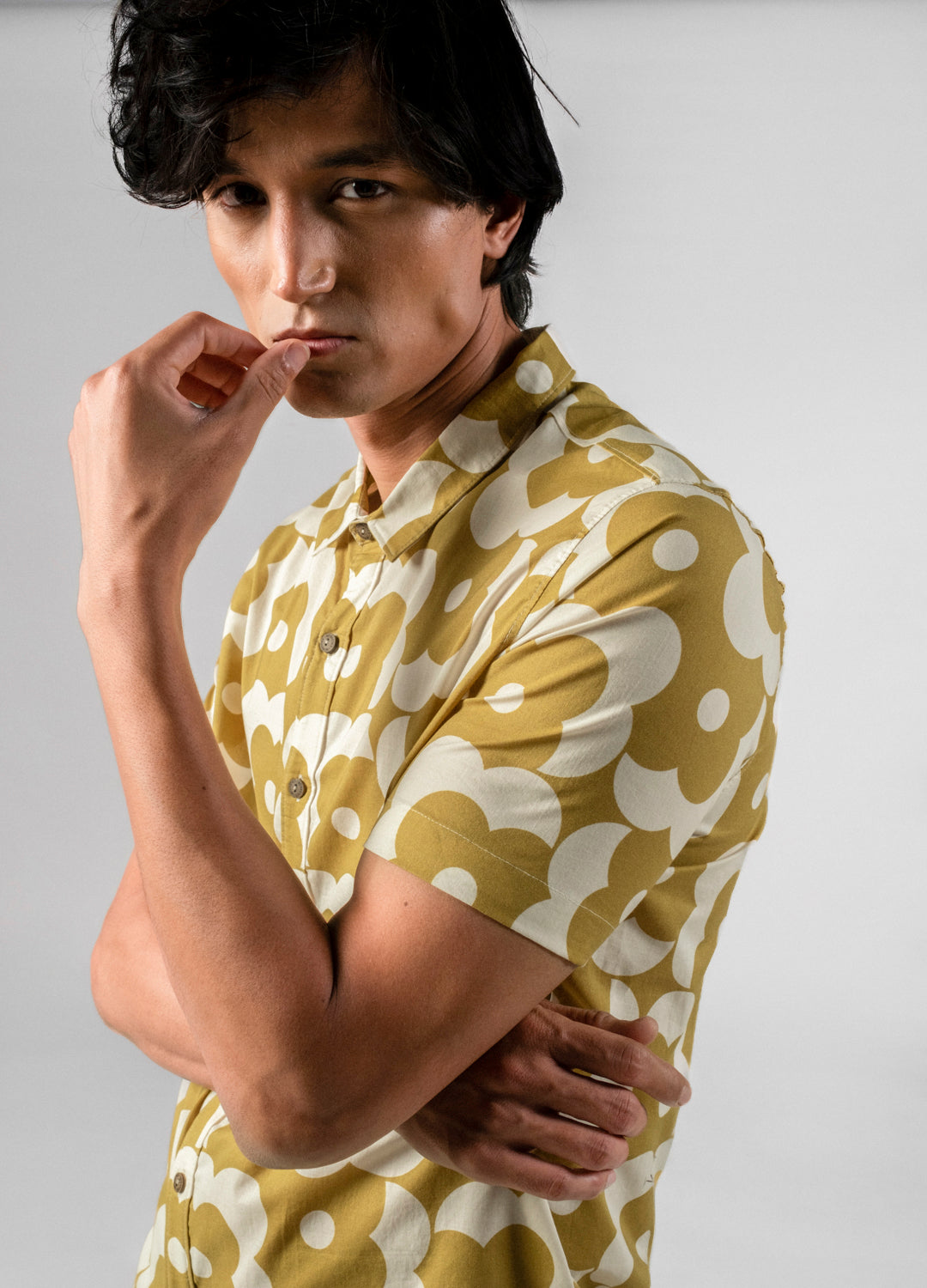 Avocado Organic Cotton Floral Half Sleeve Shirt For Men Online