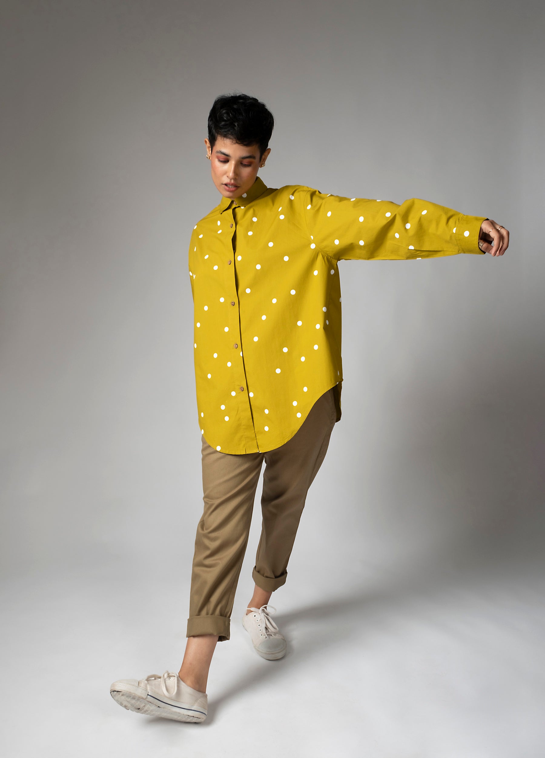 Avocado Organic Cotton Polka Dot Shirt For Women Online