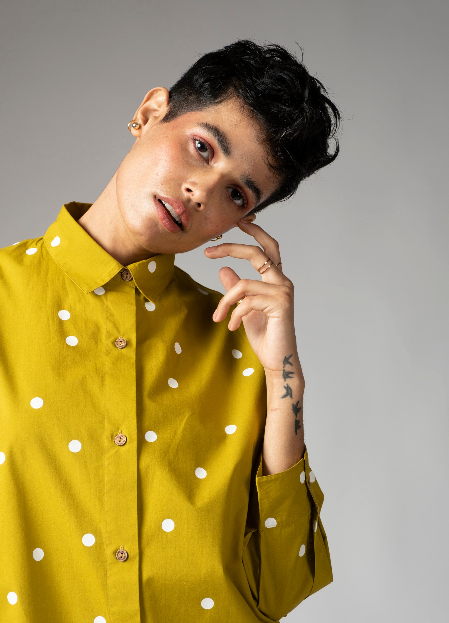 Avocado Organic Cotton Polka Dot Shirt For Women Online