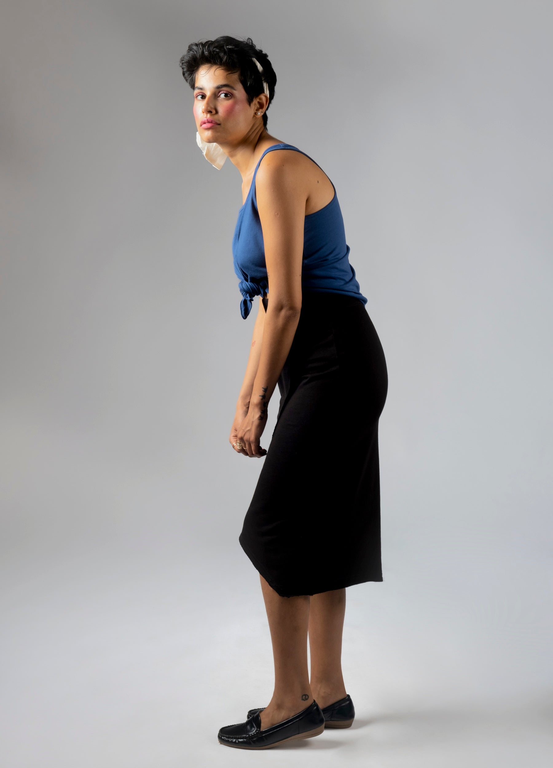 Black Wrap Skirt