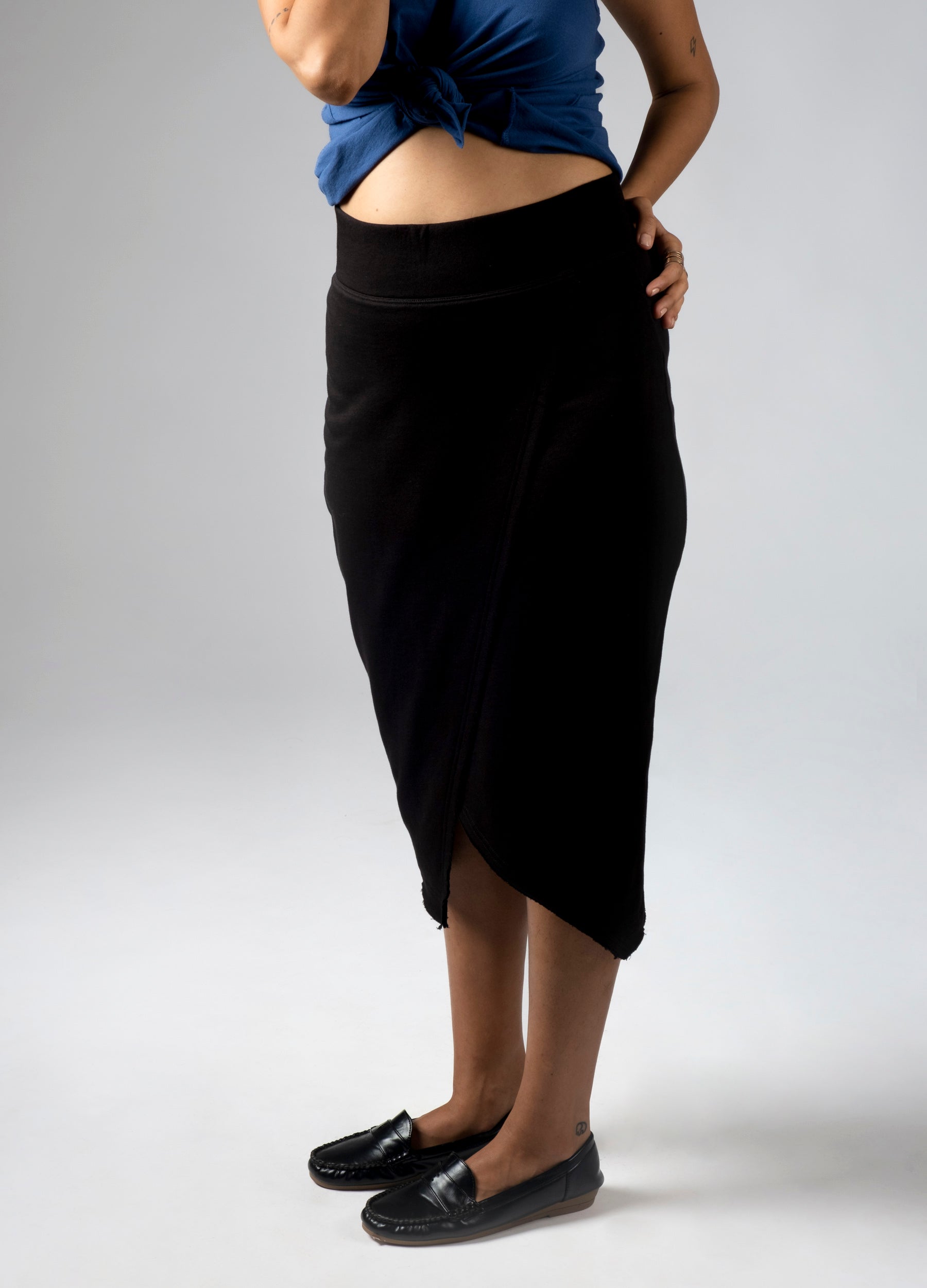 Black Wrap Skirt