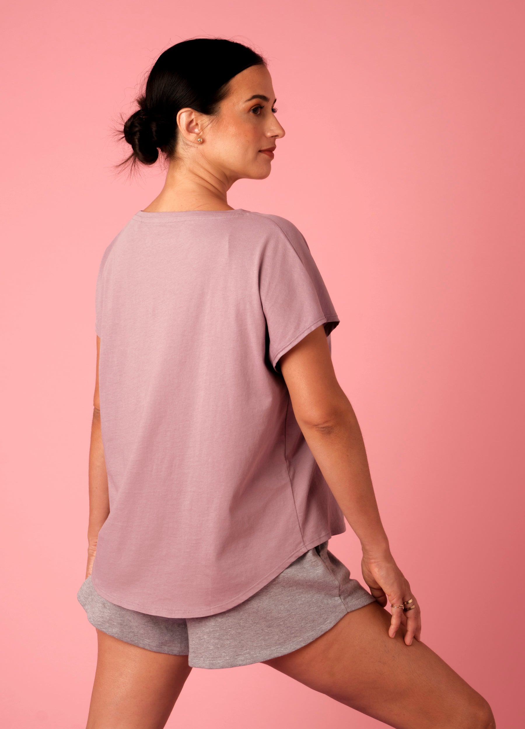 Elderberry Drop-Shoulder Tee