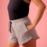  Sustainable Grey Organic Cotton Fleece Shorts For Women