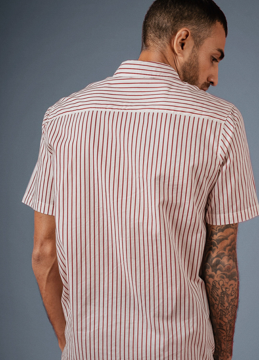 Ruby Stripe Half-Sleeve Shirt