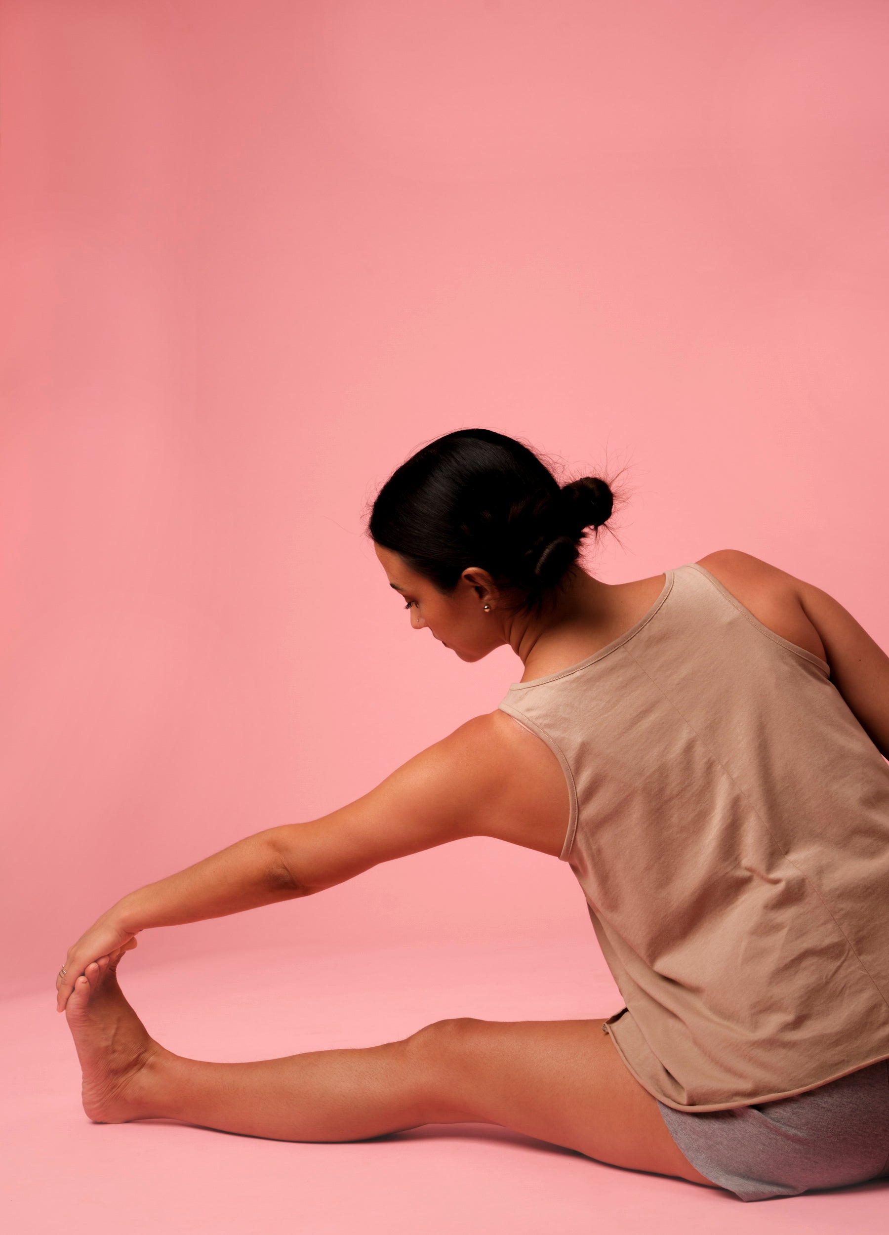 Sand Flared Tank Top