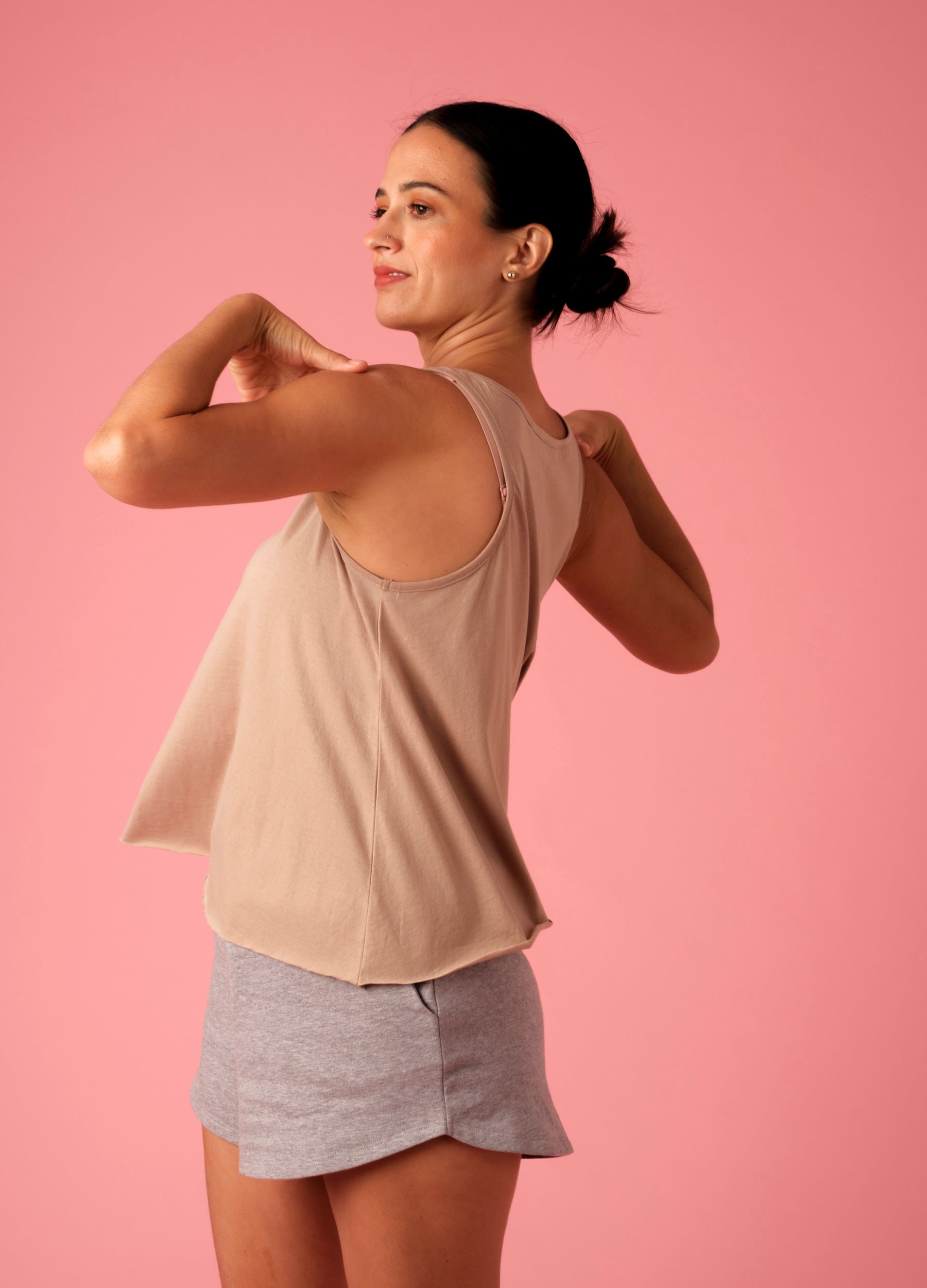 Sand Organic Cotton Sustainable Tank Top For Women Online