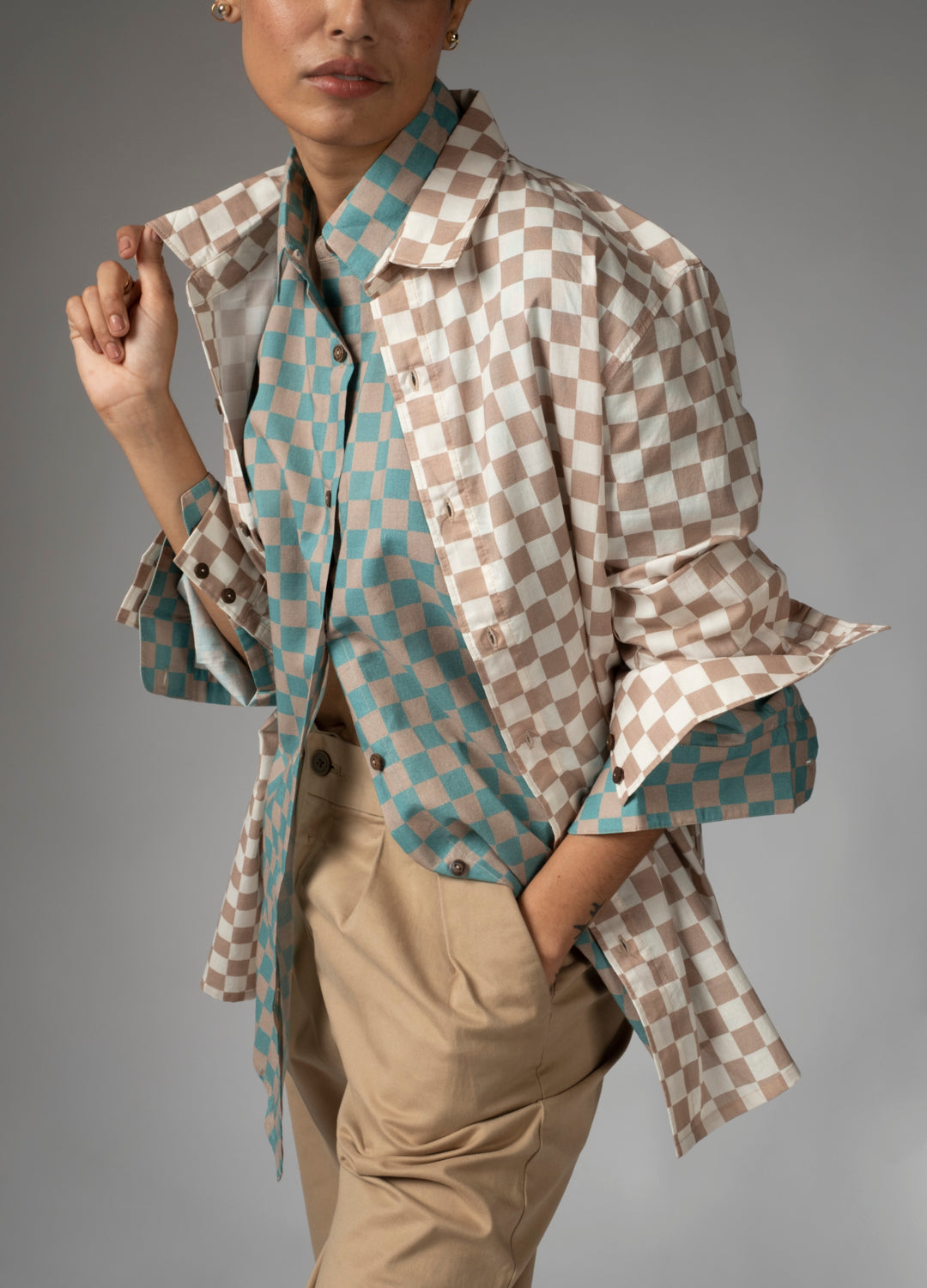 Trellis Checkers Anywhere Shirt
