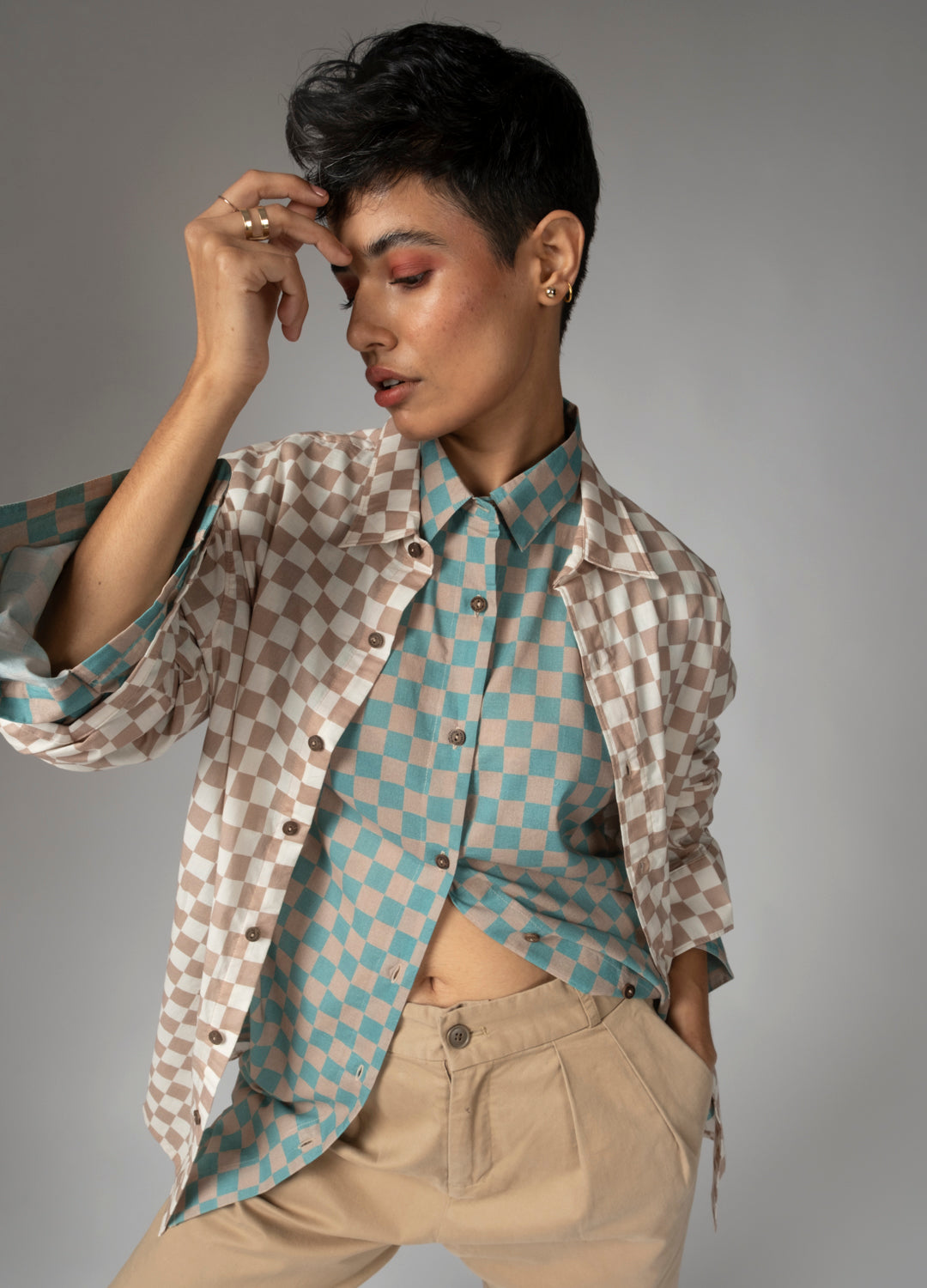 Trellis Checkers Anywhere Shirt