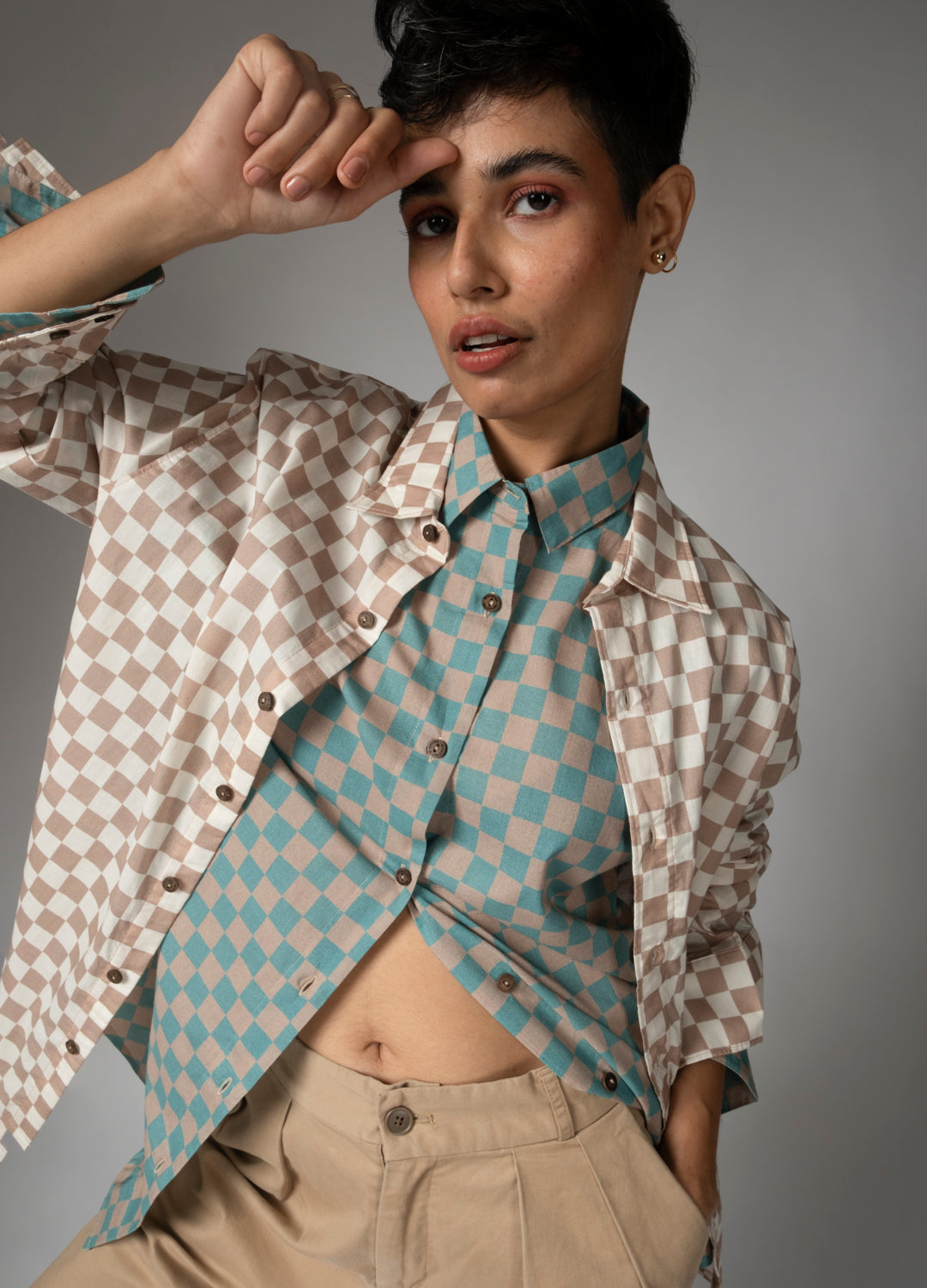 Trellis Checkers Anywhere Shirt