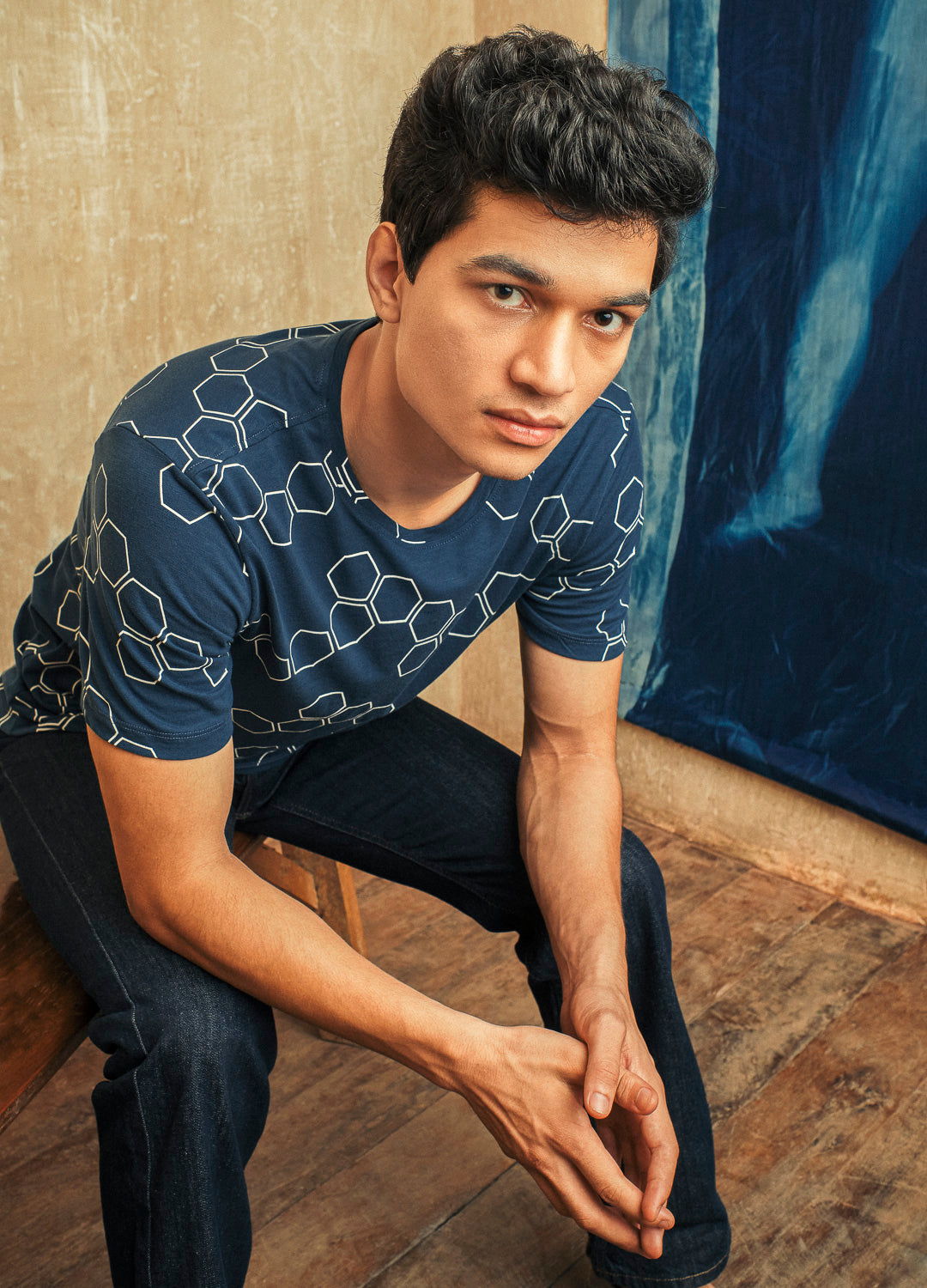 Atlantic Honeycomb Tee-No Nasties - Organic Cotton Clothing