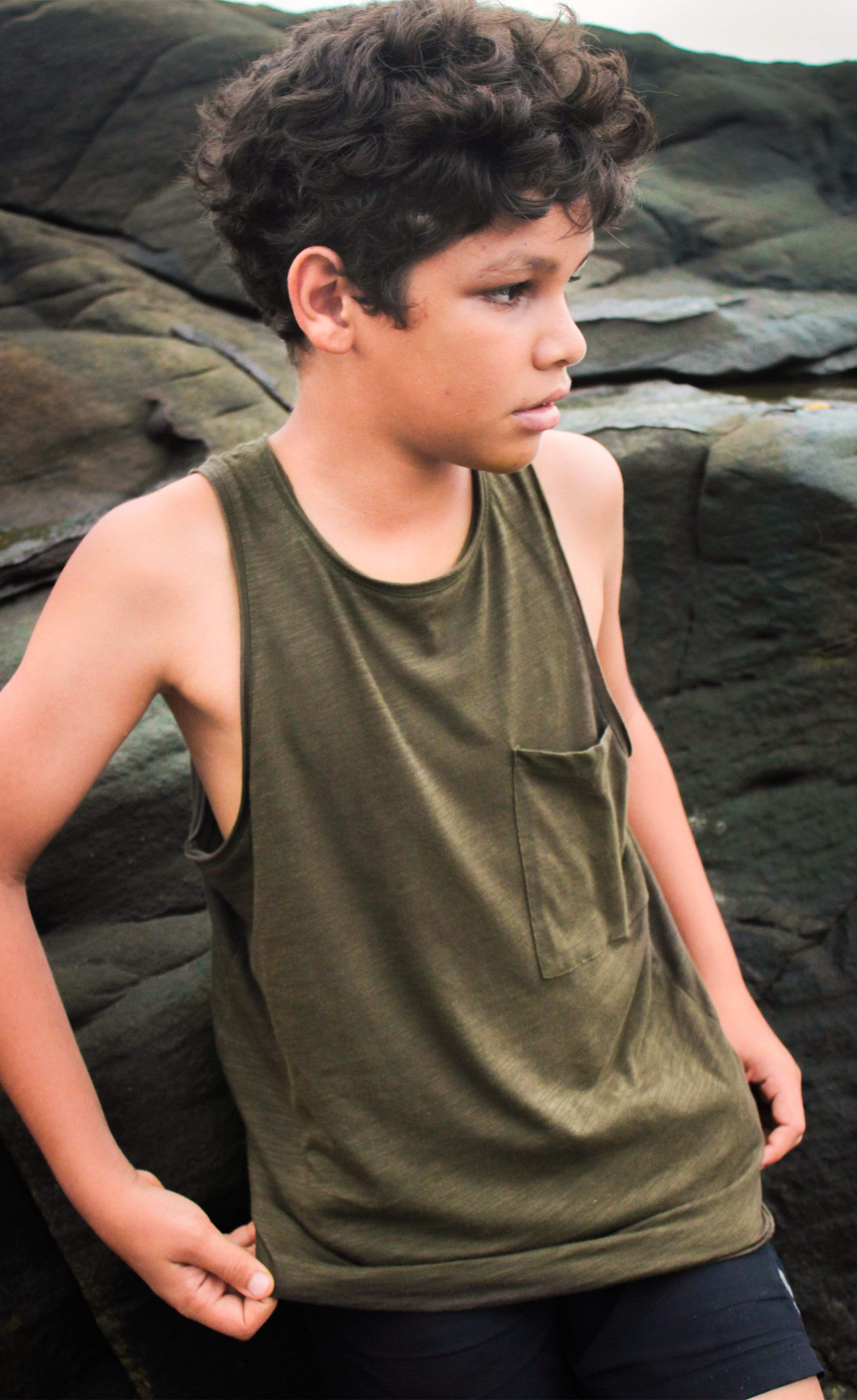Ayaan Baggy Pocket Tank-No Nasties - Organic Cotton Clothing