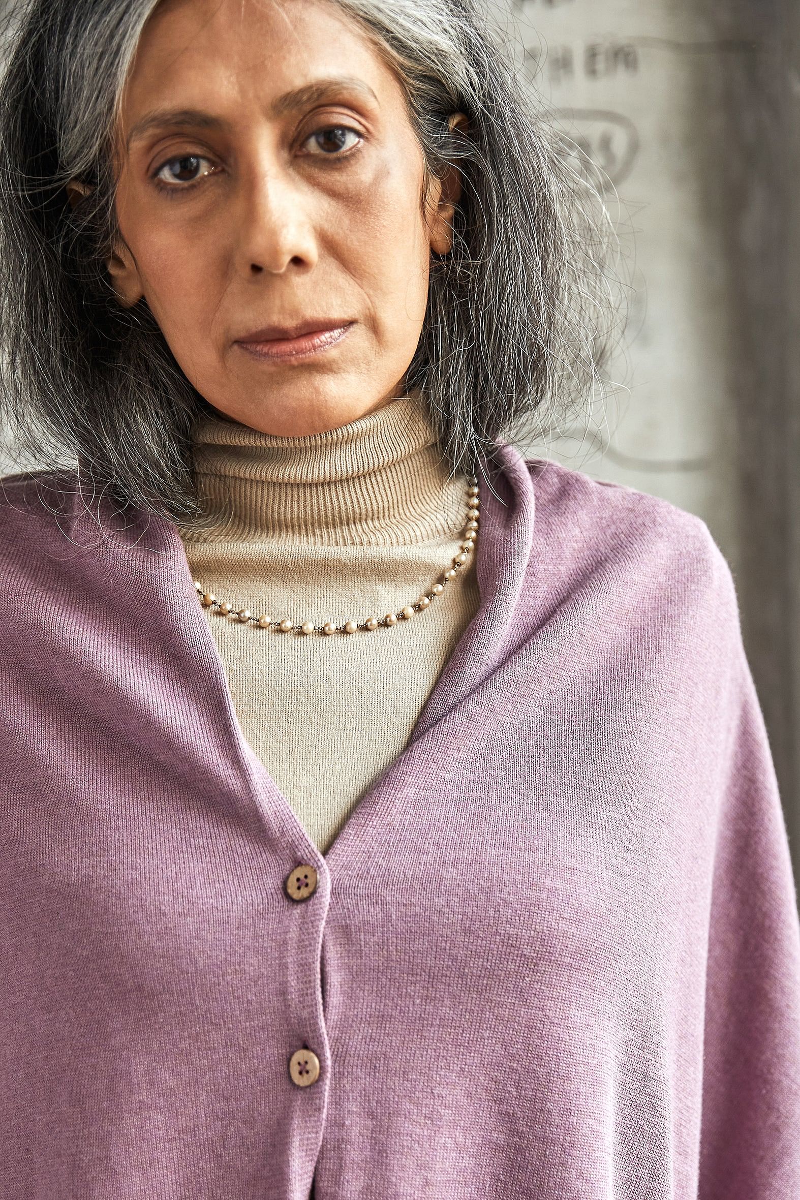 Elderberry Poncho Scarf-No Nasties - Organic Cotton Clothing