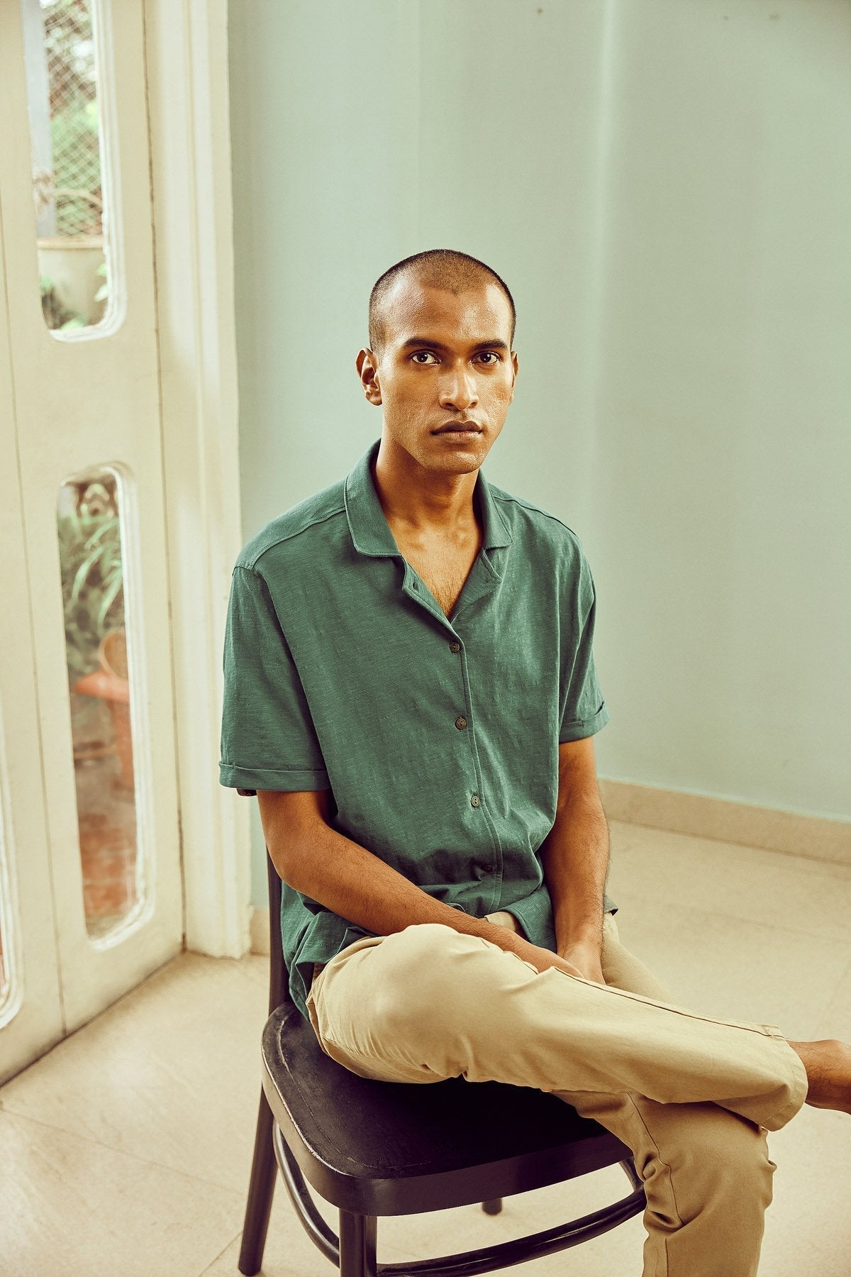 Forest Cuban Shirt-No Nasties - Organic Cotton Clothing