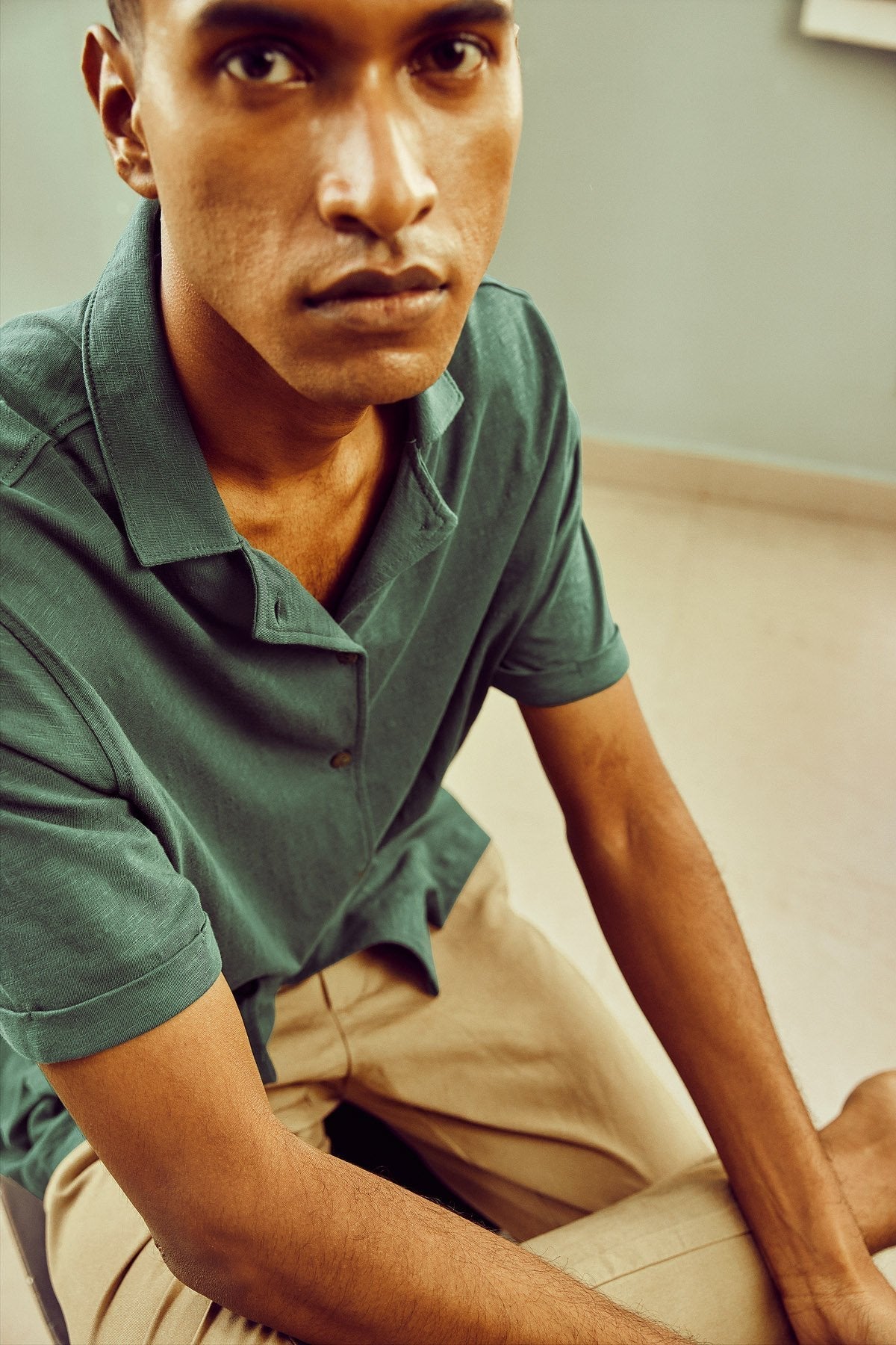 Forest Cuban Shirt-No Nasties - Organic Cotton Clothing