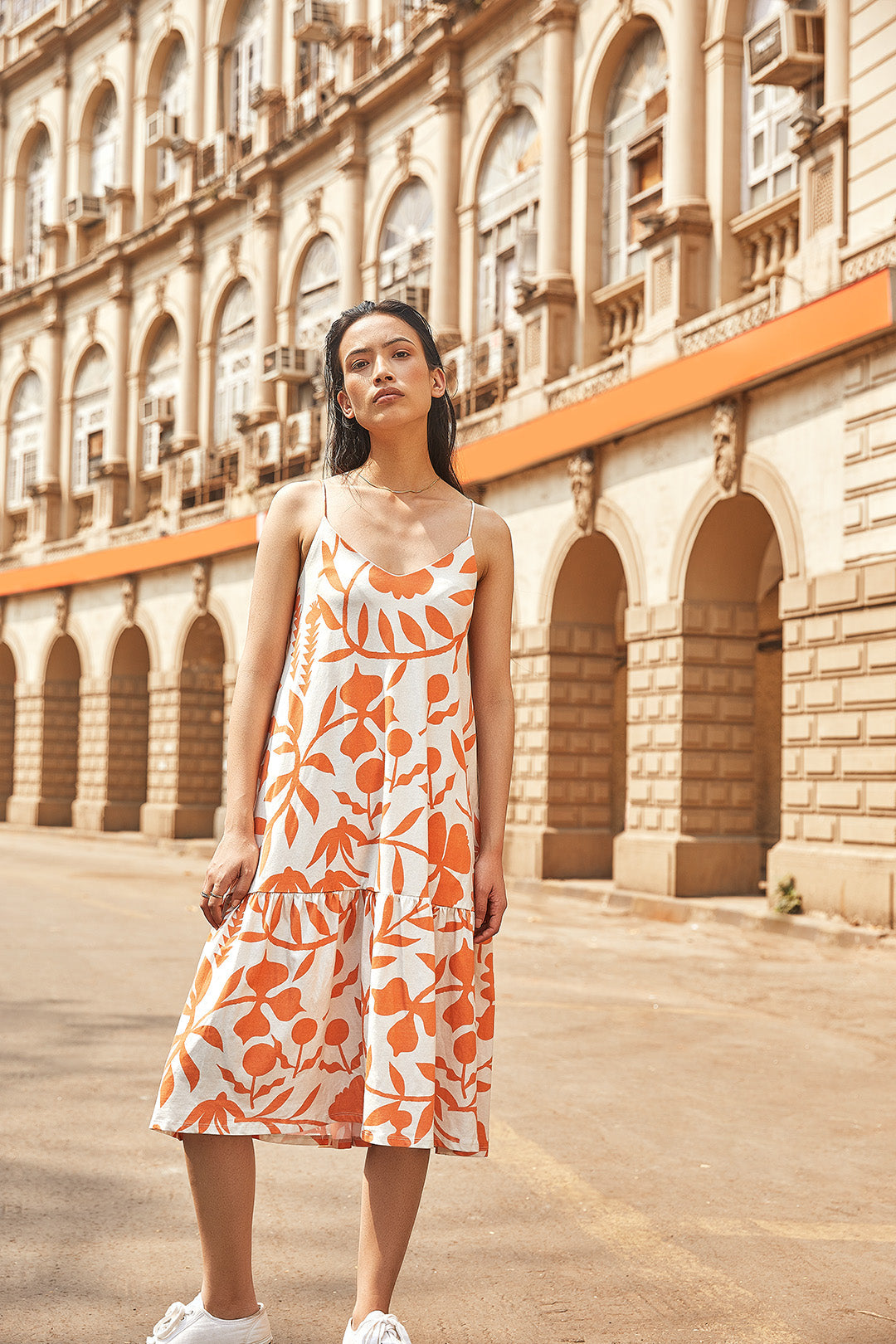 Garden Tiered Dress-No Nasties - Organic Cotton Clothing