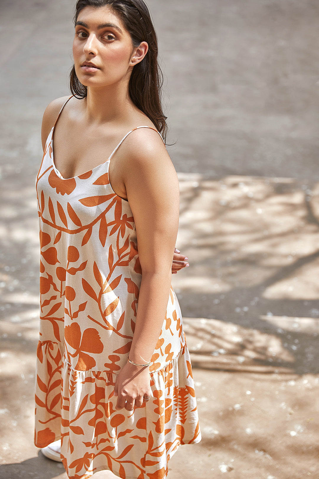 Garden Tiered Dress-No Nasties - Organic Cotton Clothing