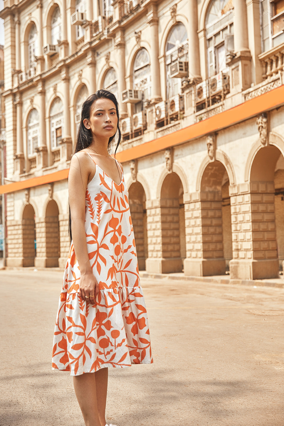 Garden Organic Cotton Summer Tiered Dress For Women Online