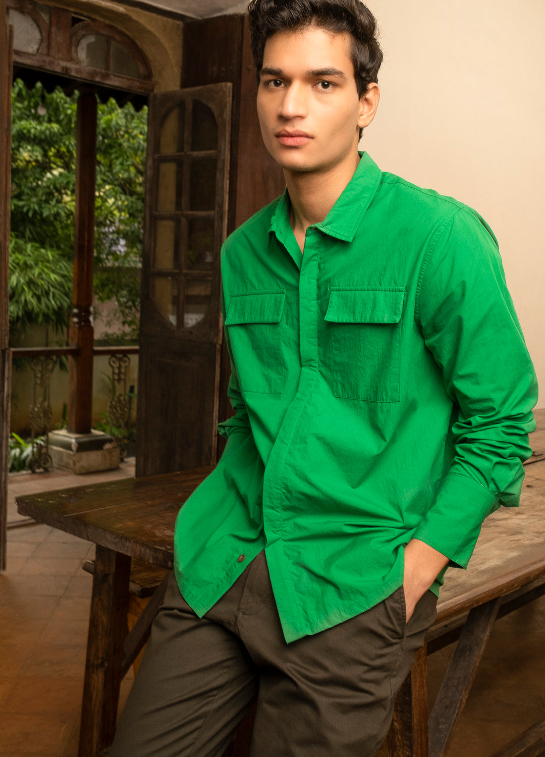 Gecko Flap Pocket Shirt-No Nasties - Organic Cotton Clothing