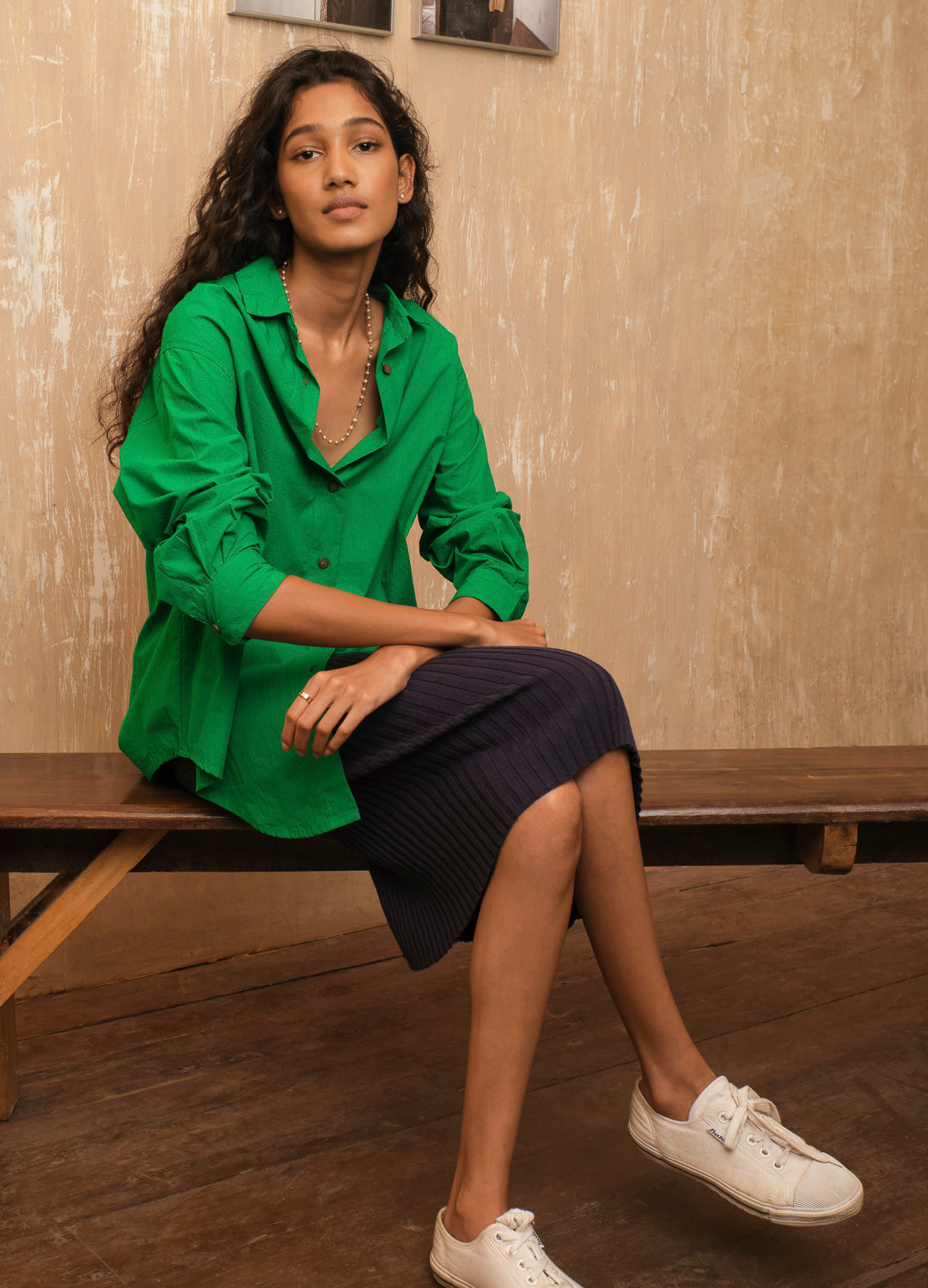 Gecko Anywhere Green Cotton Summer Shirt For Women Online