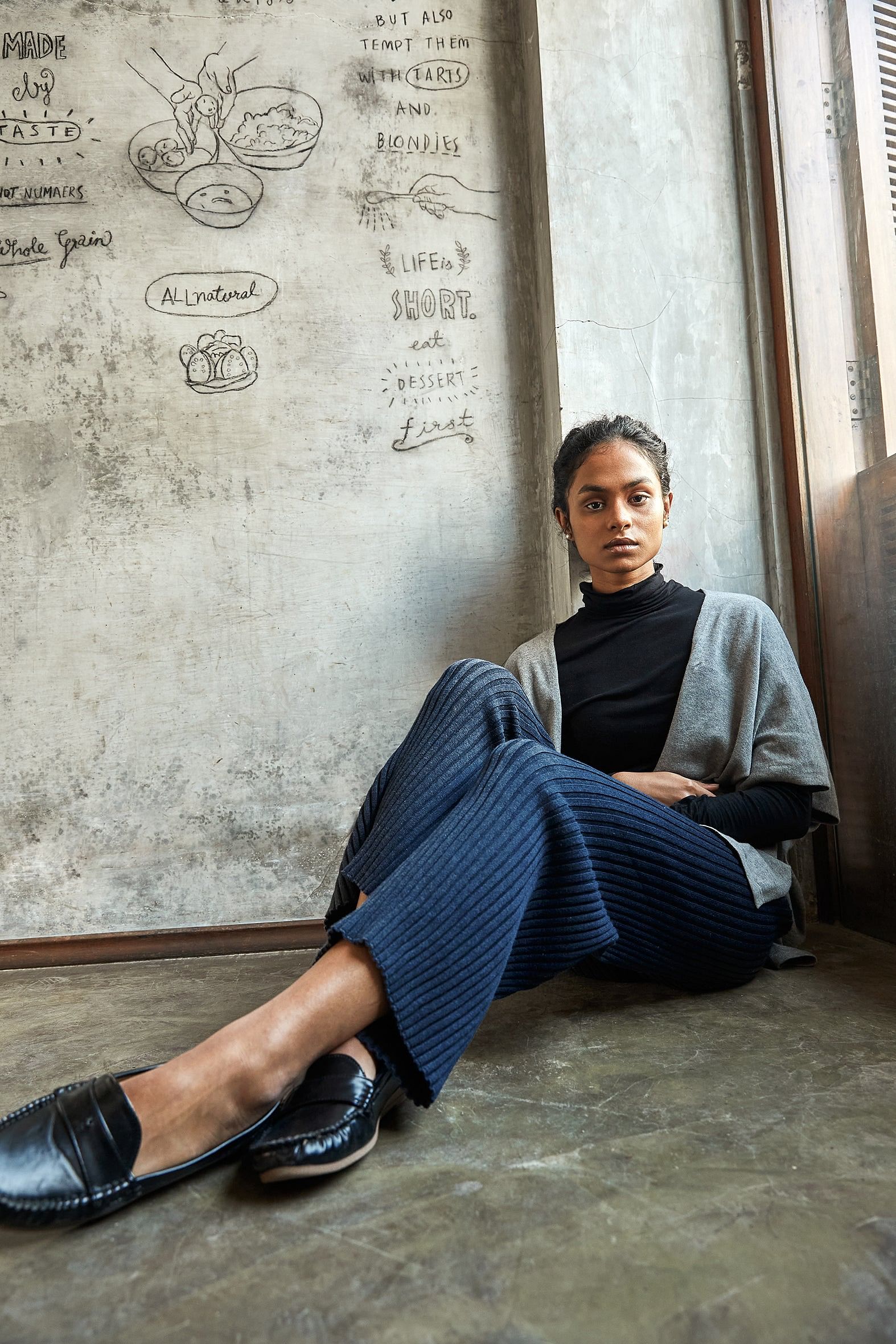 Indigo Flared Pants-No Nasties - Organic Cotton Clothing