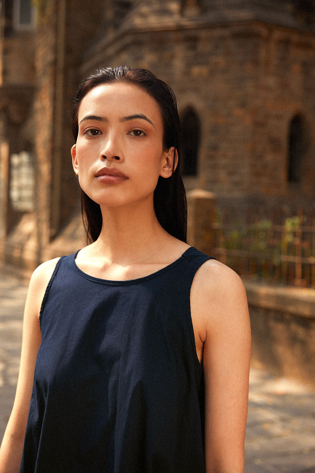 Indigo Swing Dress-No Nasties - Organic Cotton Clothing