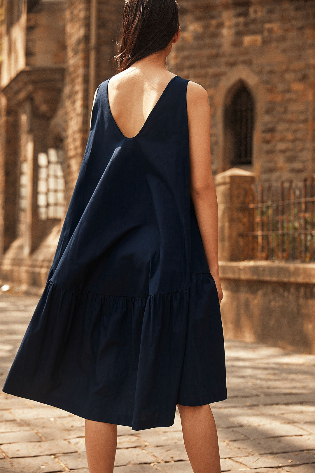 Indigo Swing Dress-No Nasties - Organic Cotton Clothing
