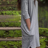 Laurel Grey Tunic Dress-No Nasties - Organic Cotton Clothing