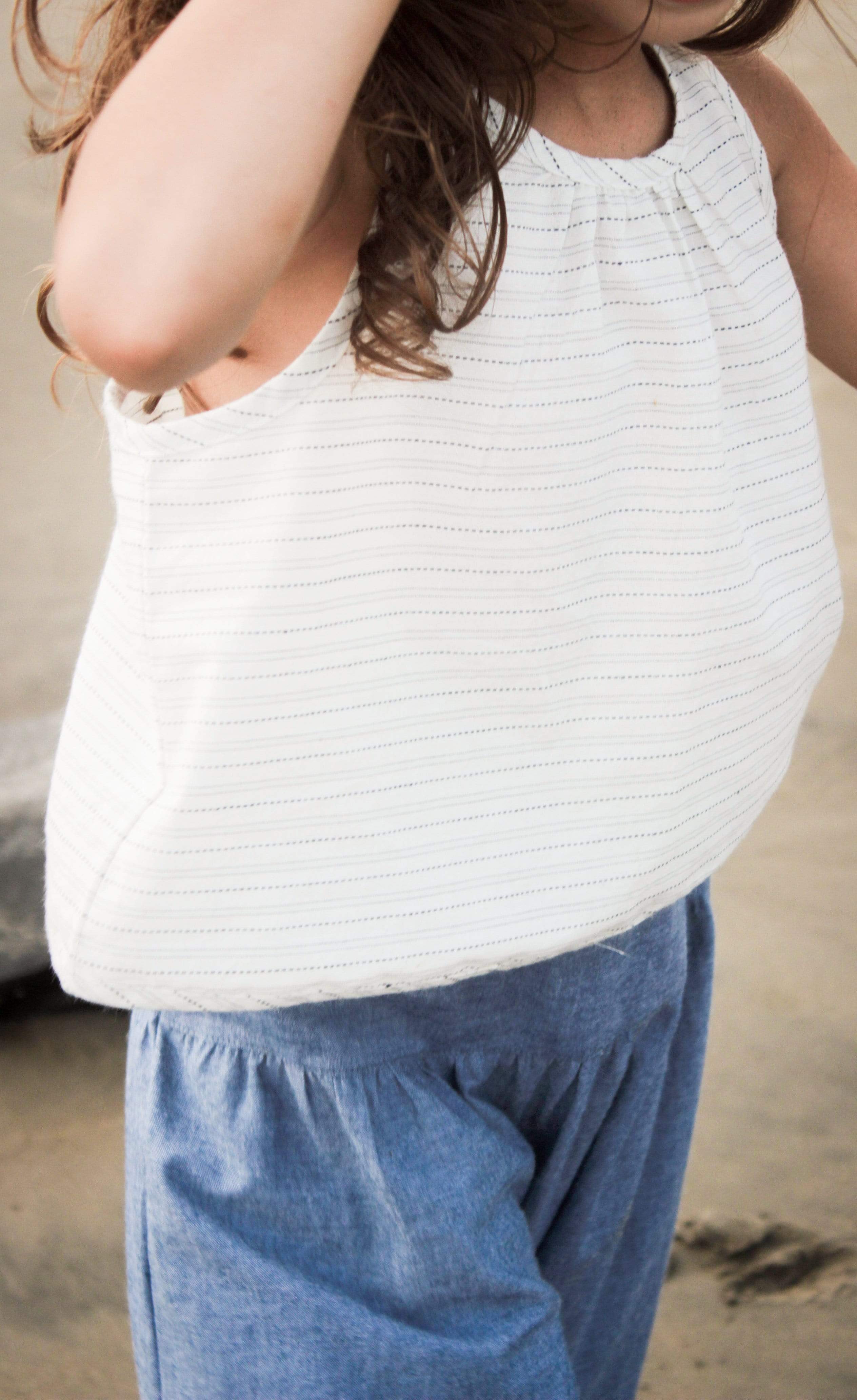 Miraya Overlap Back Top-No Nasties - Organic Cotton Clothing