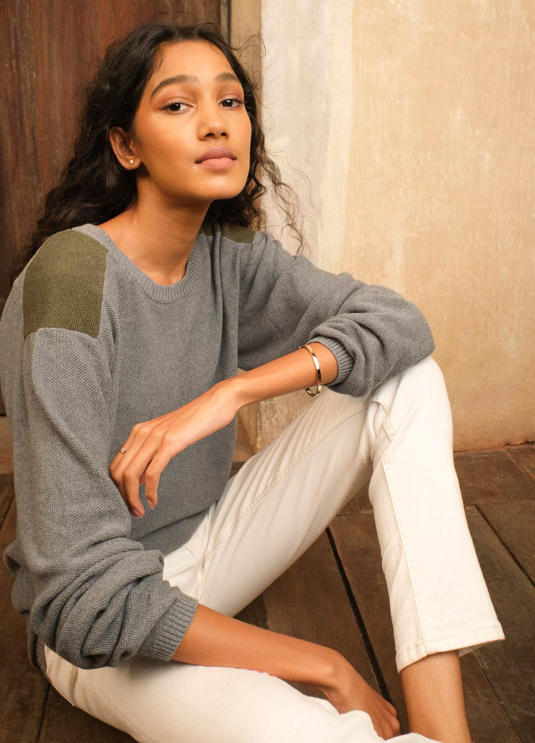 Mist Patch Jumper-No Nasties - Organic Cotton Clothing