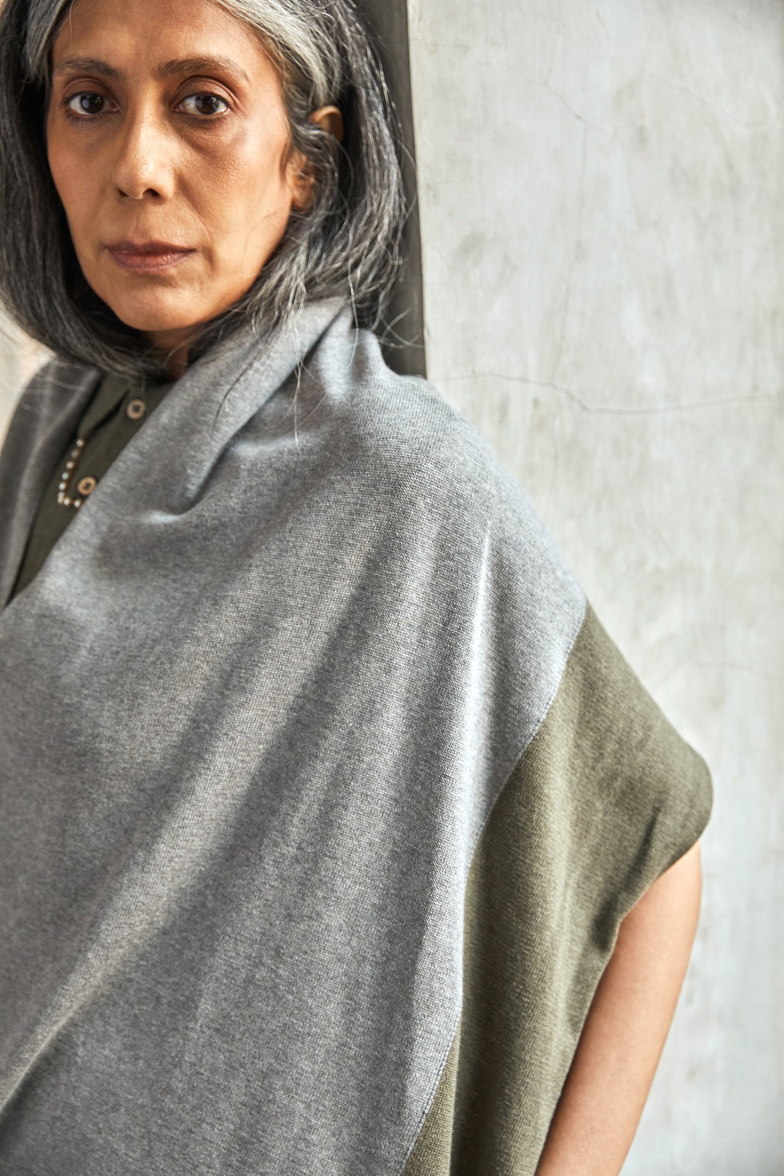 Mist Poncho Scarf-No Nasties - Organic Cotton Clothing