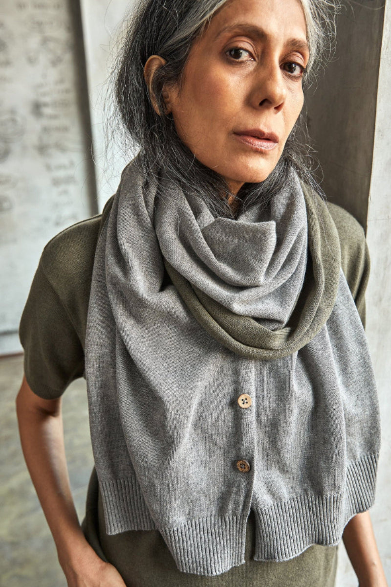 Mist Poncho Scarf-No Nasties - Organic Cotton Clothing