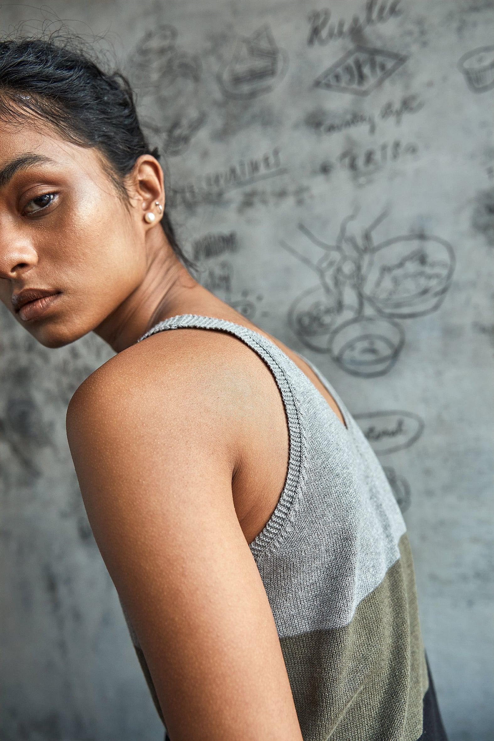 Moss V-Neck Tank-No Nasties - Organic Cotton Clothing