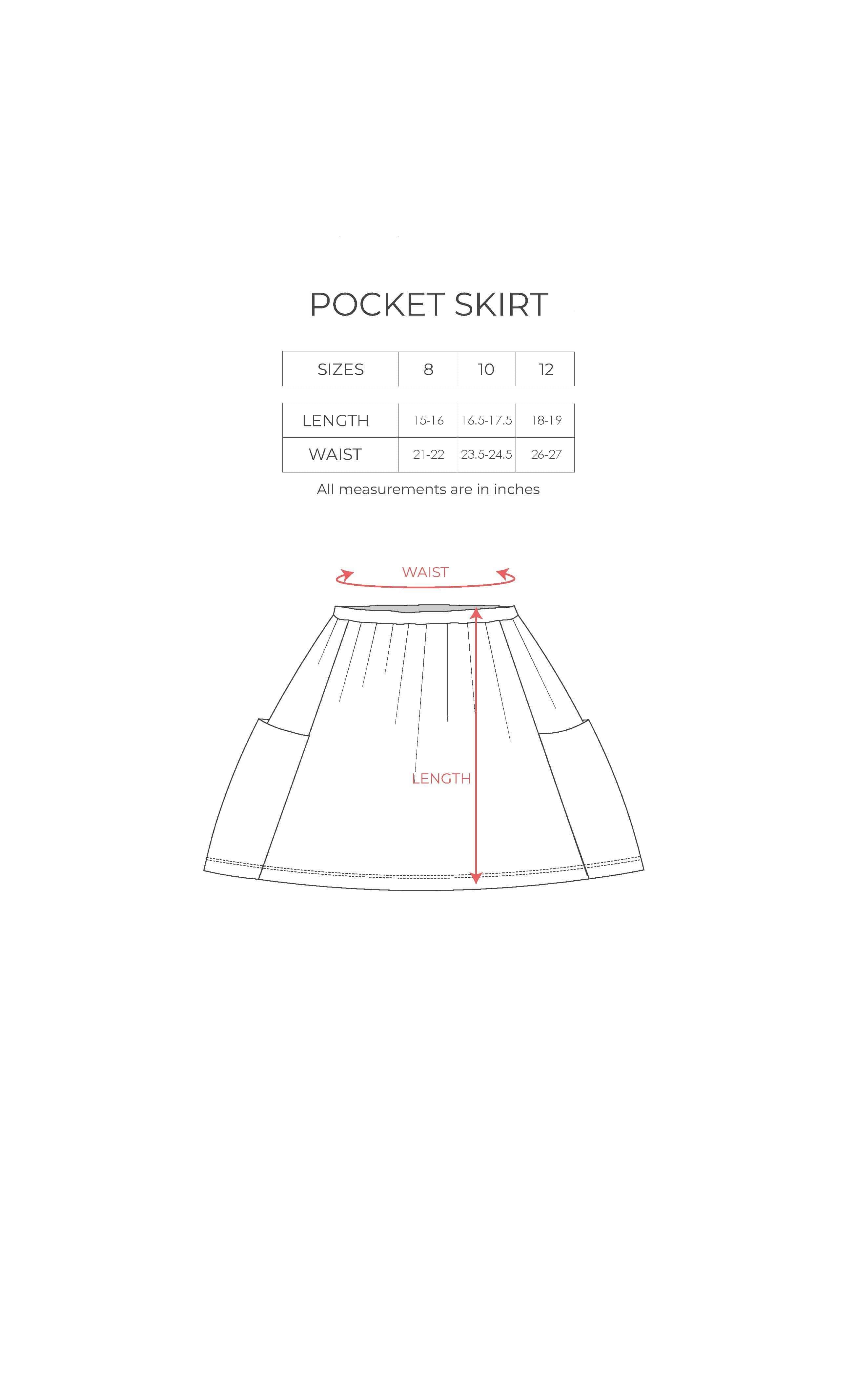 Neysa Pocket Skirt-No Nasties - Organic Cotton Clothing