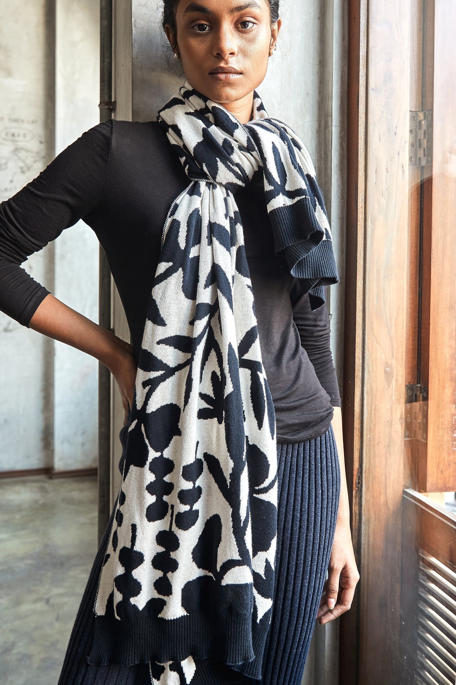 Night Garden Scarf-No Nasties - Organic Cotton Clothing