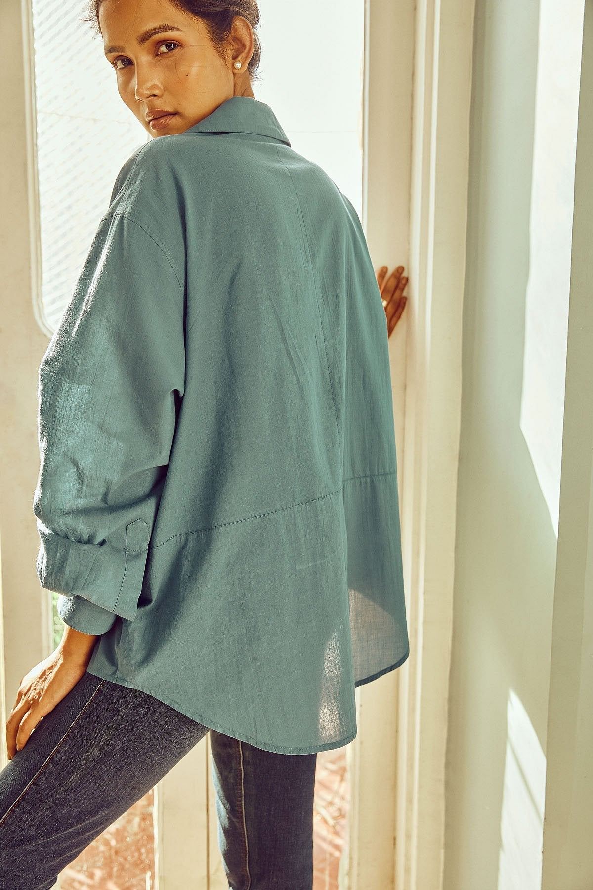 Ocean Oversized Shirt-No Nasties - Organic Cotton Clothing