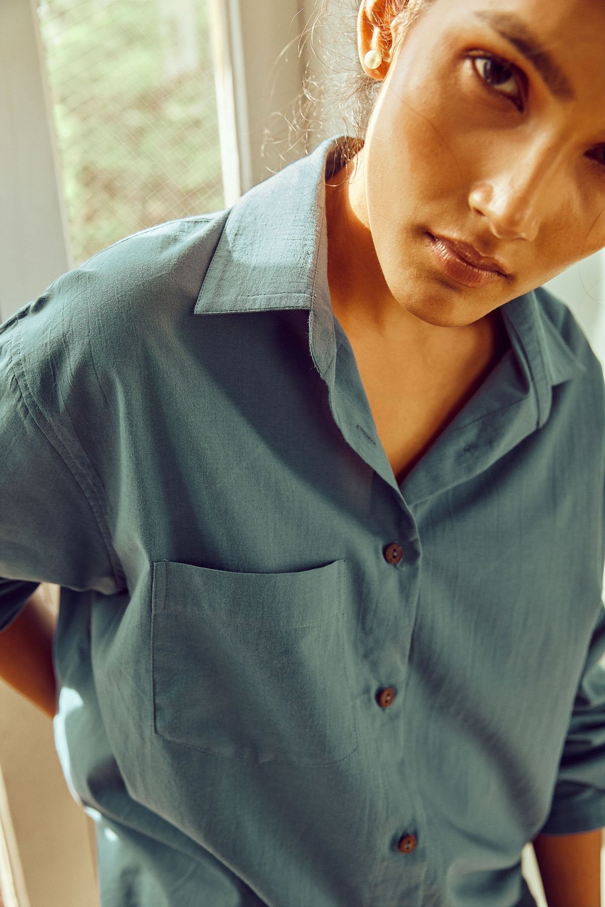 Ocean Oversized Shirt-No Nasties - Organic Cotton Clothing