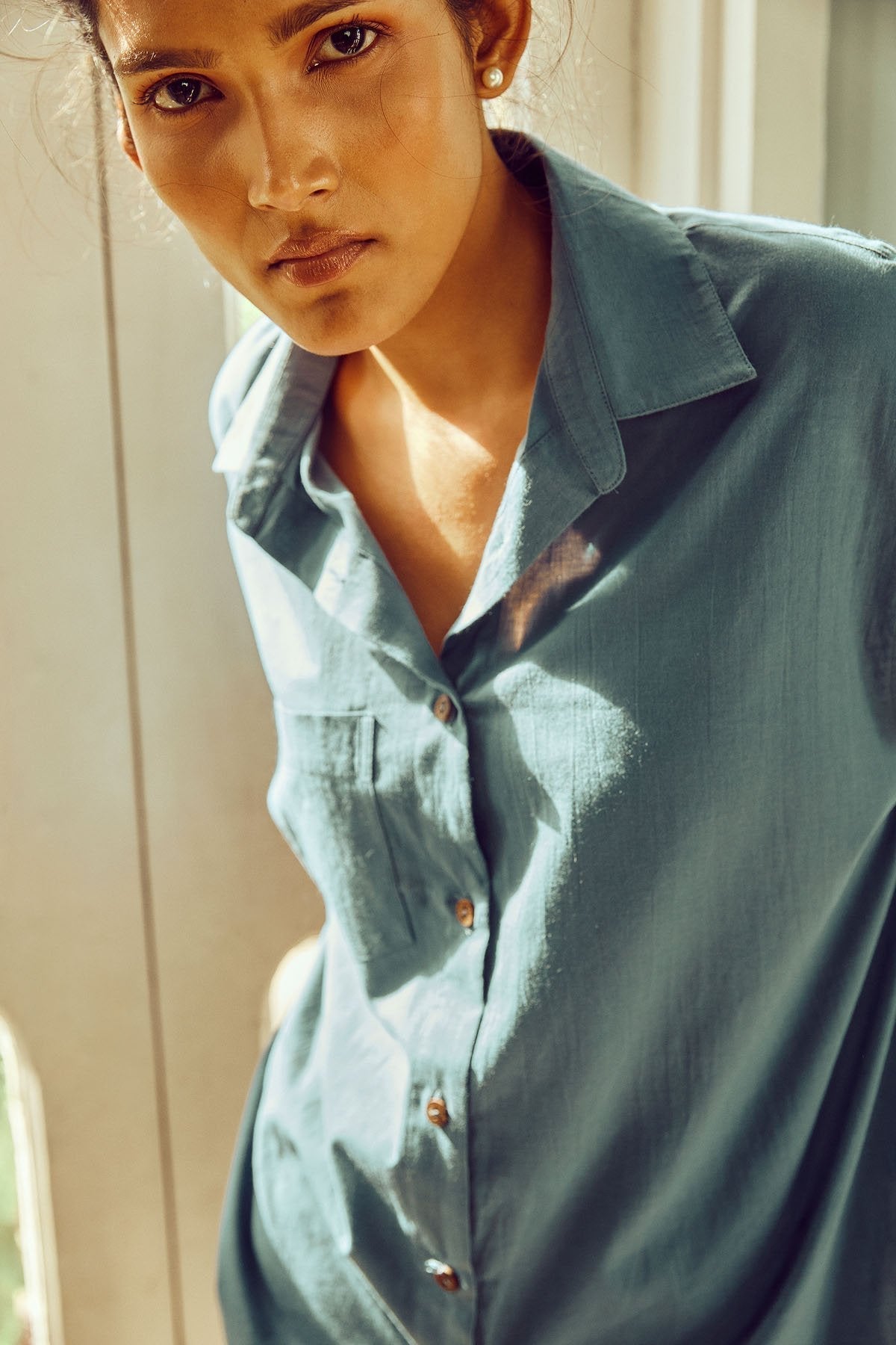 Ocean Oversized Shirt-No Nasties - Organic Cotton Clothing