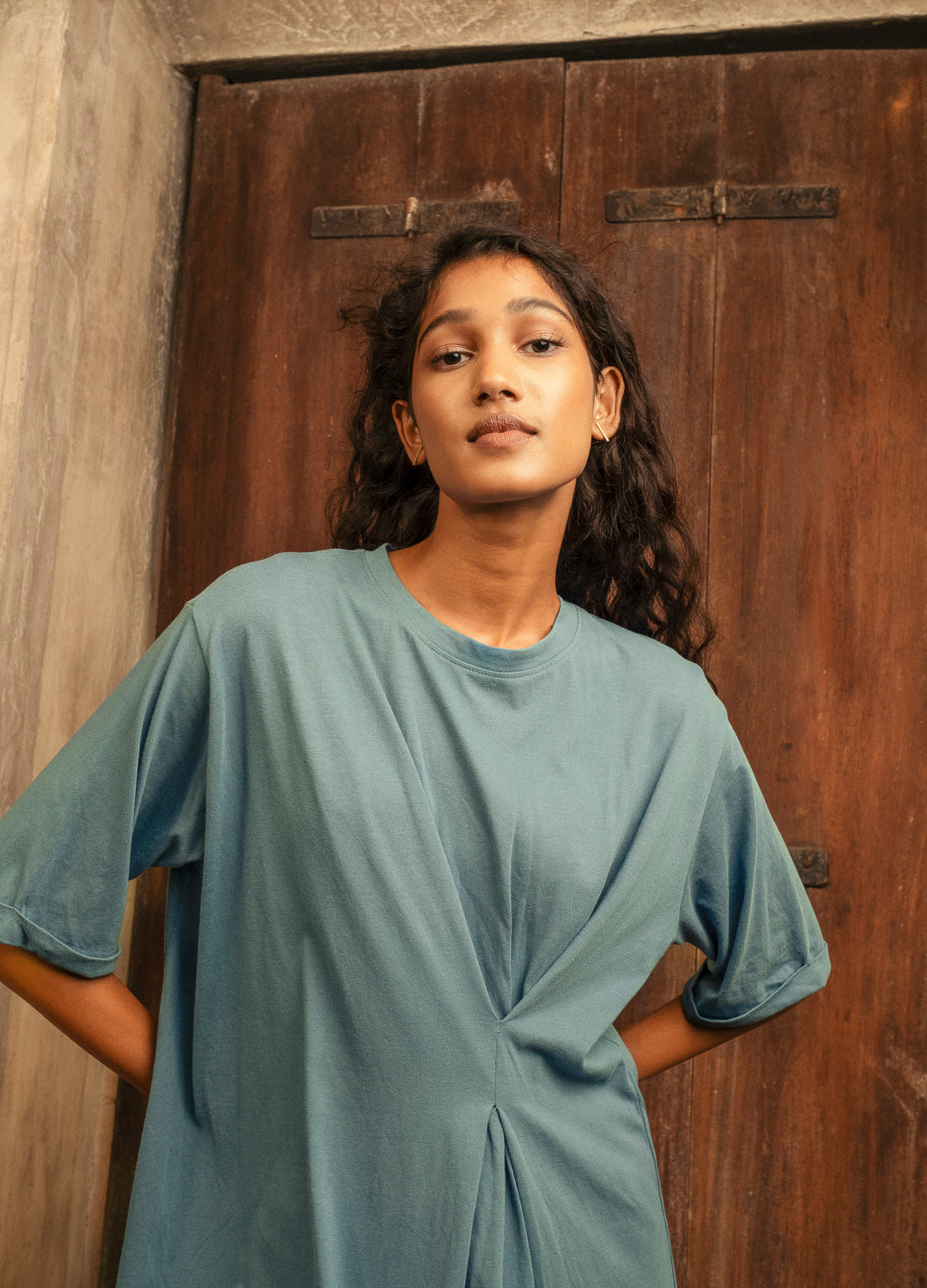 Ocean T-Shirt Dress-No Nasties - Organic Cotton Clothing