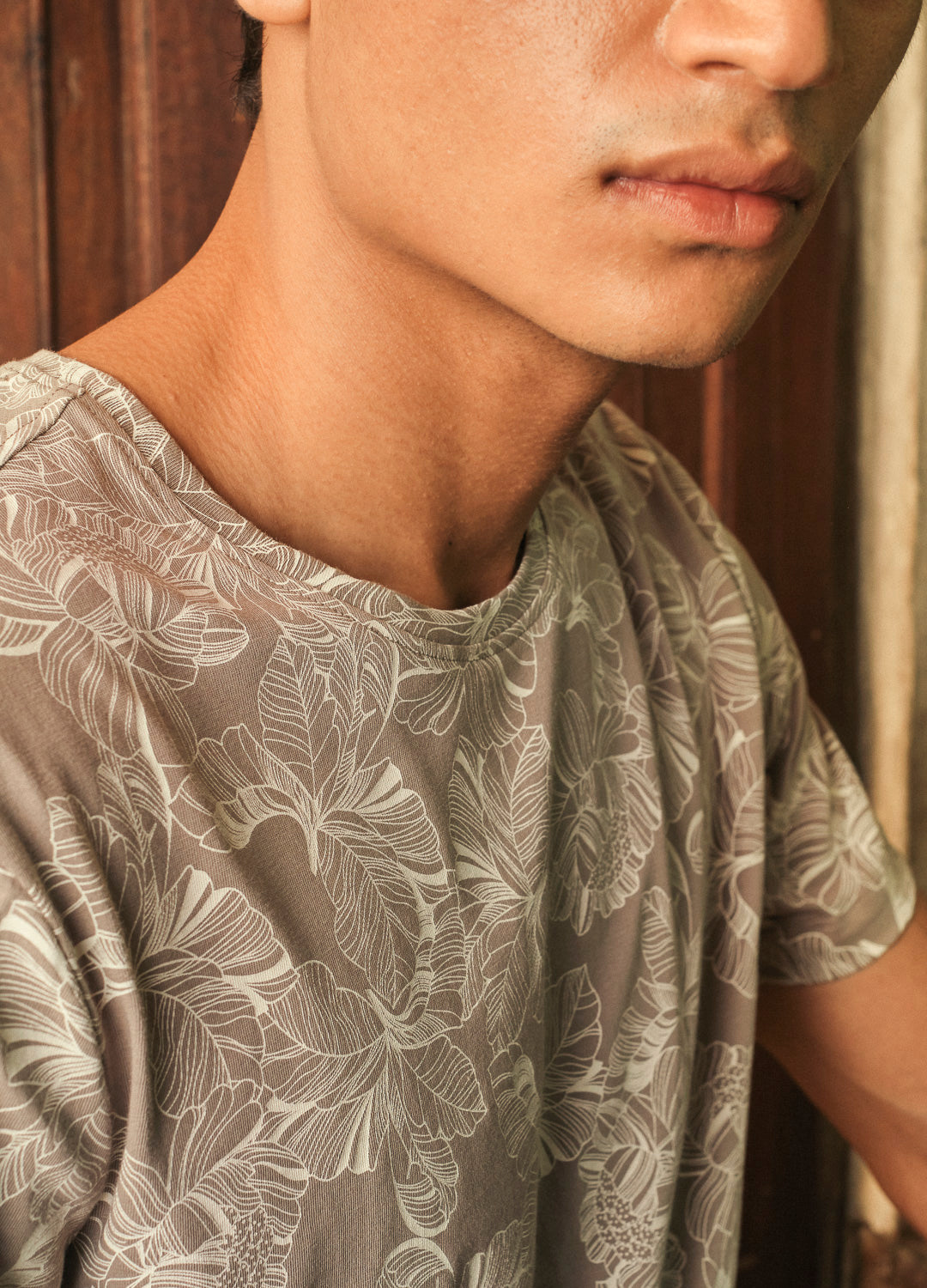 Oyster Floral Tee-No Nasties - Organic Cotton Clothing