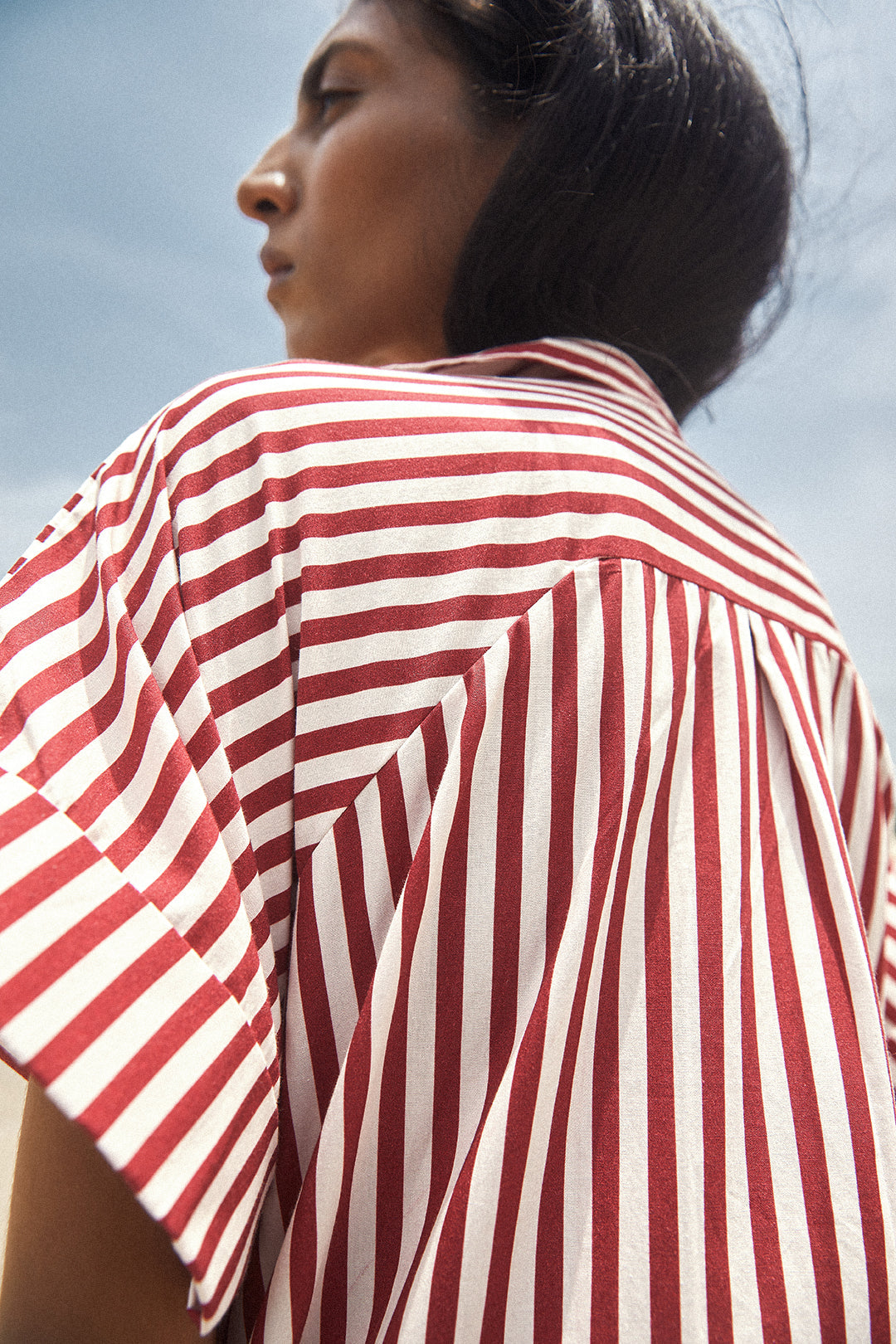 Ruby Striped Shirt Dress-No Nasties - Organic Cotton Clothing