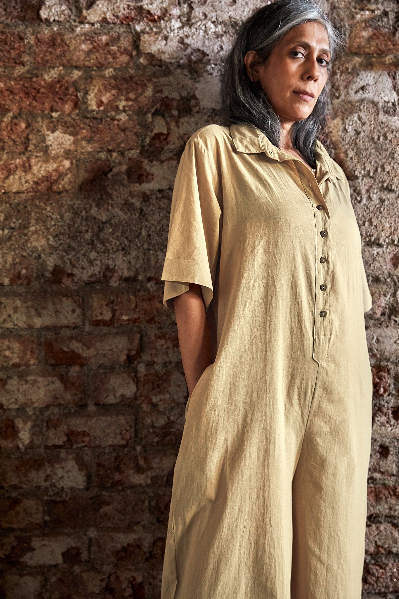 Sand Midi Jumpsuit-No Nasties - Organic Cotton Clothing