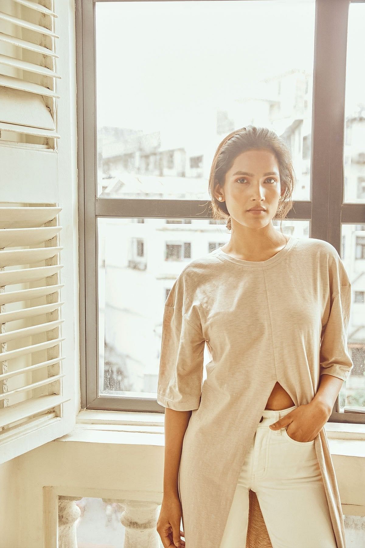 Sand Reversible Tee-No Nasties - Organic Cotton Clothing