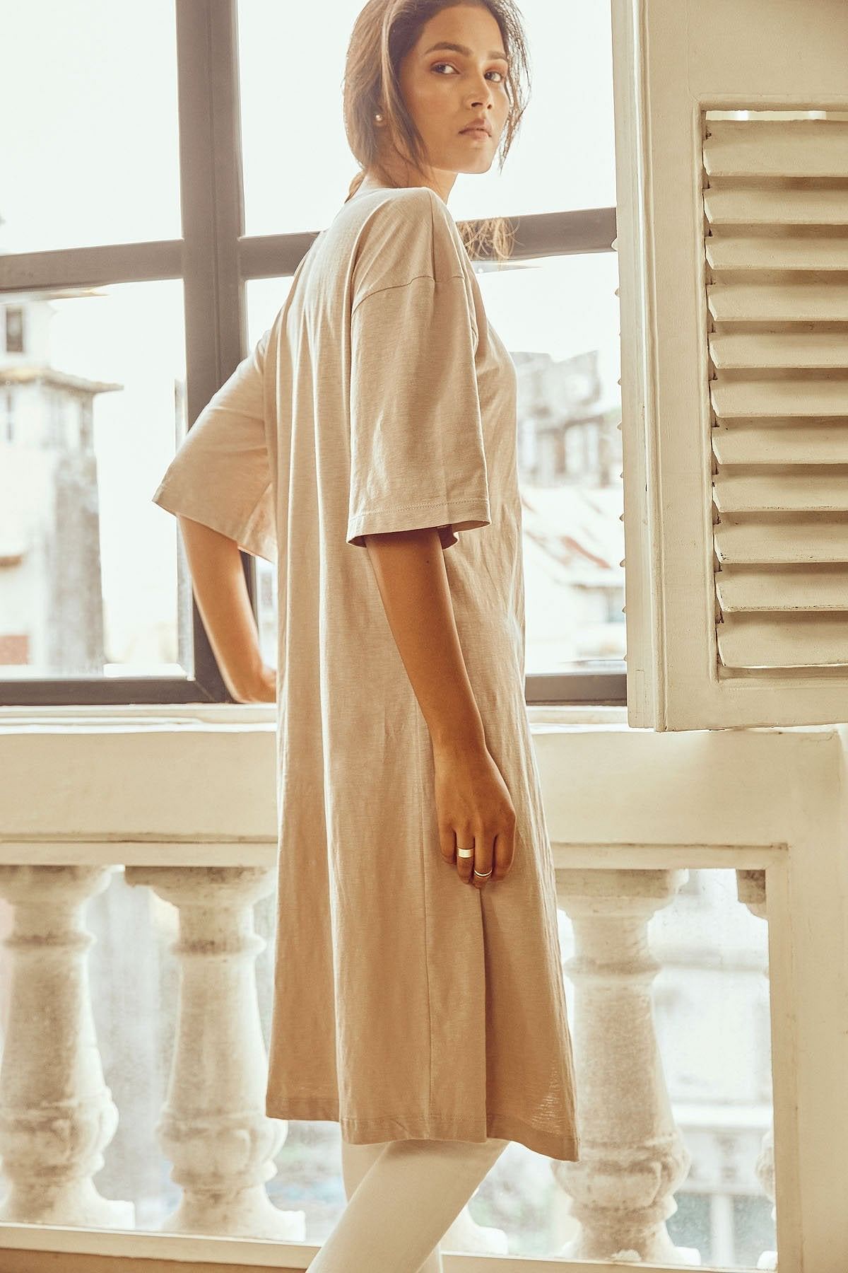 Sand Reversible Tee-No Nasties - Organic Cotton Clothing