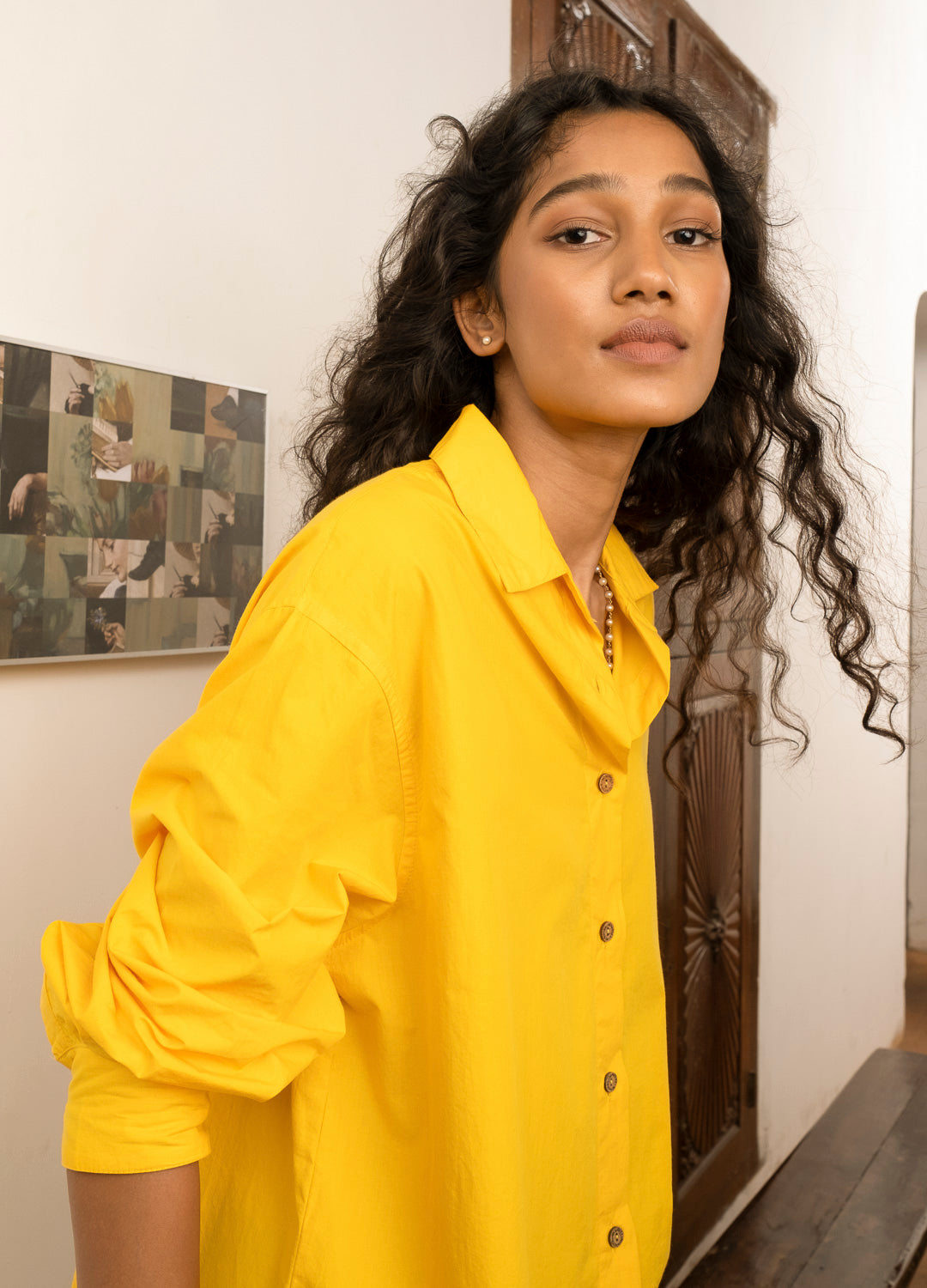 Sunflower Oversized Shirt-No Nasties - Organic Cotton Clothing