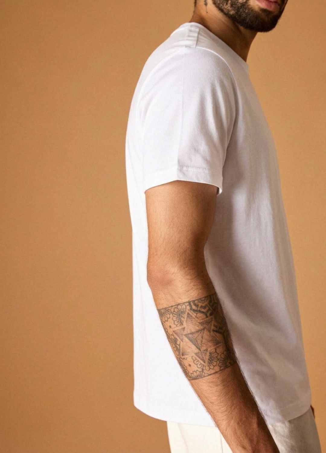 White Fitted Tee