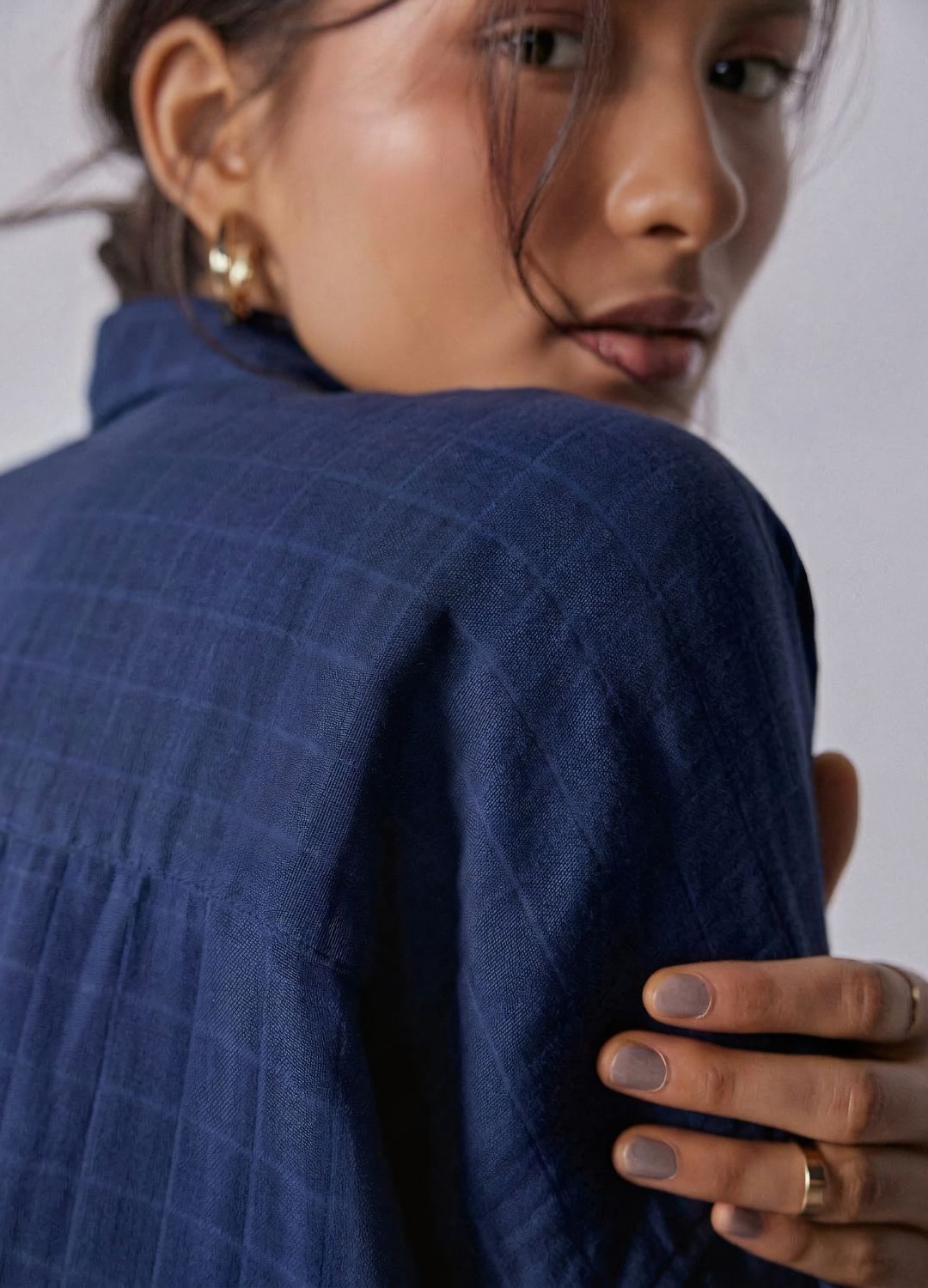 Midnight Side-Slit Shirt