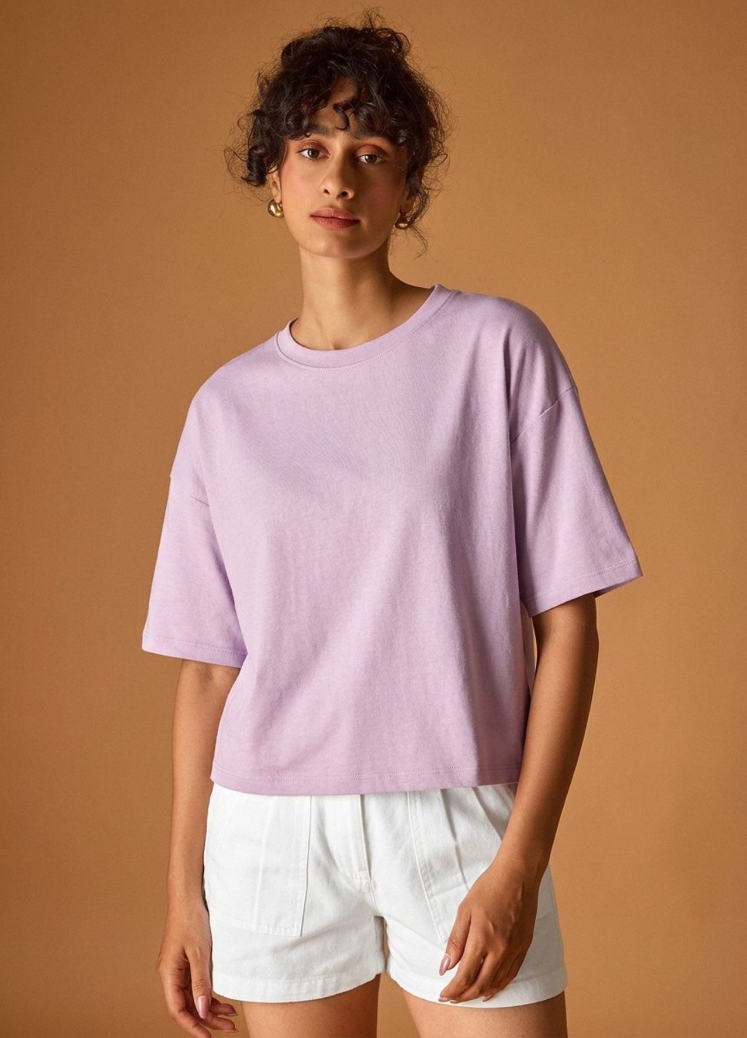 Lilac Cropped Tee