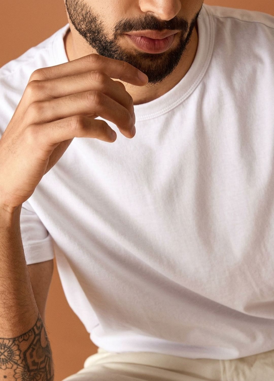 White Fitted Tee