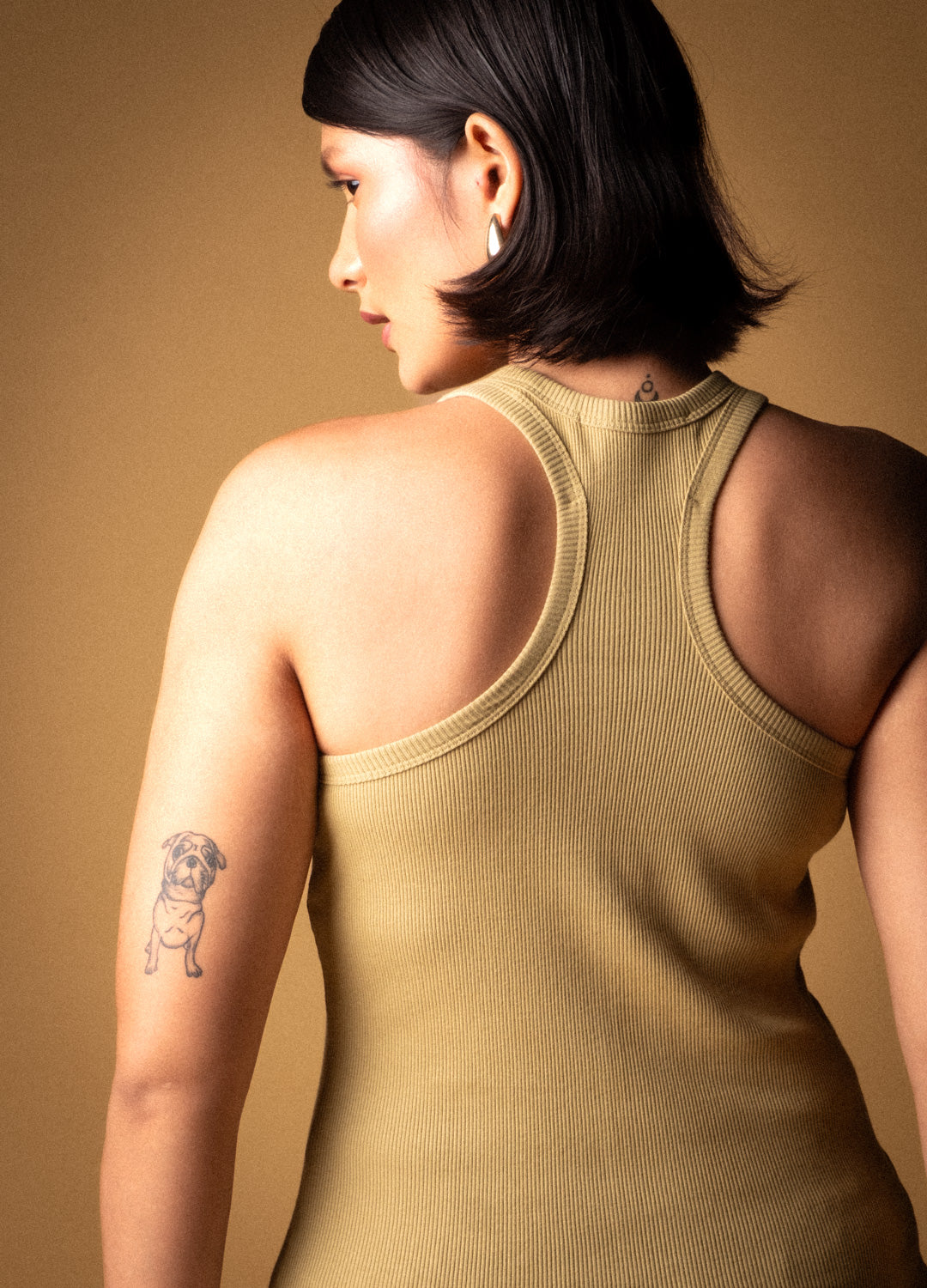 Aloe Green Racerback Organic Cotton Tank Top For Women Online